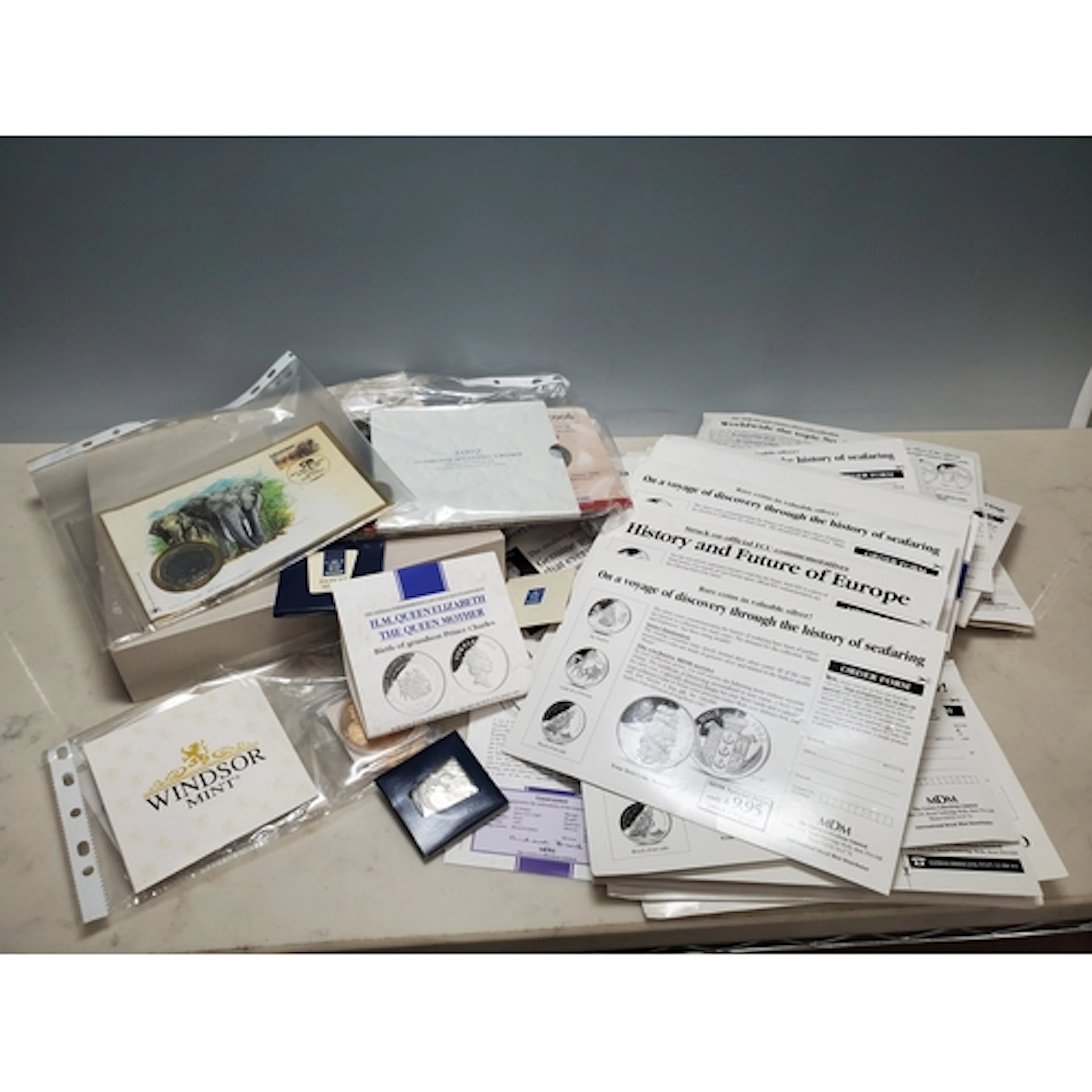 A collection of modern Commemorative Coins and Medallions, t...