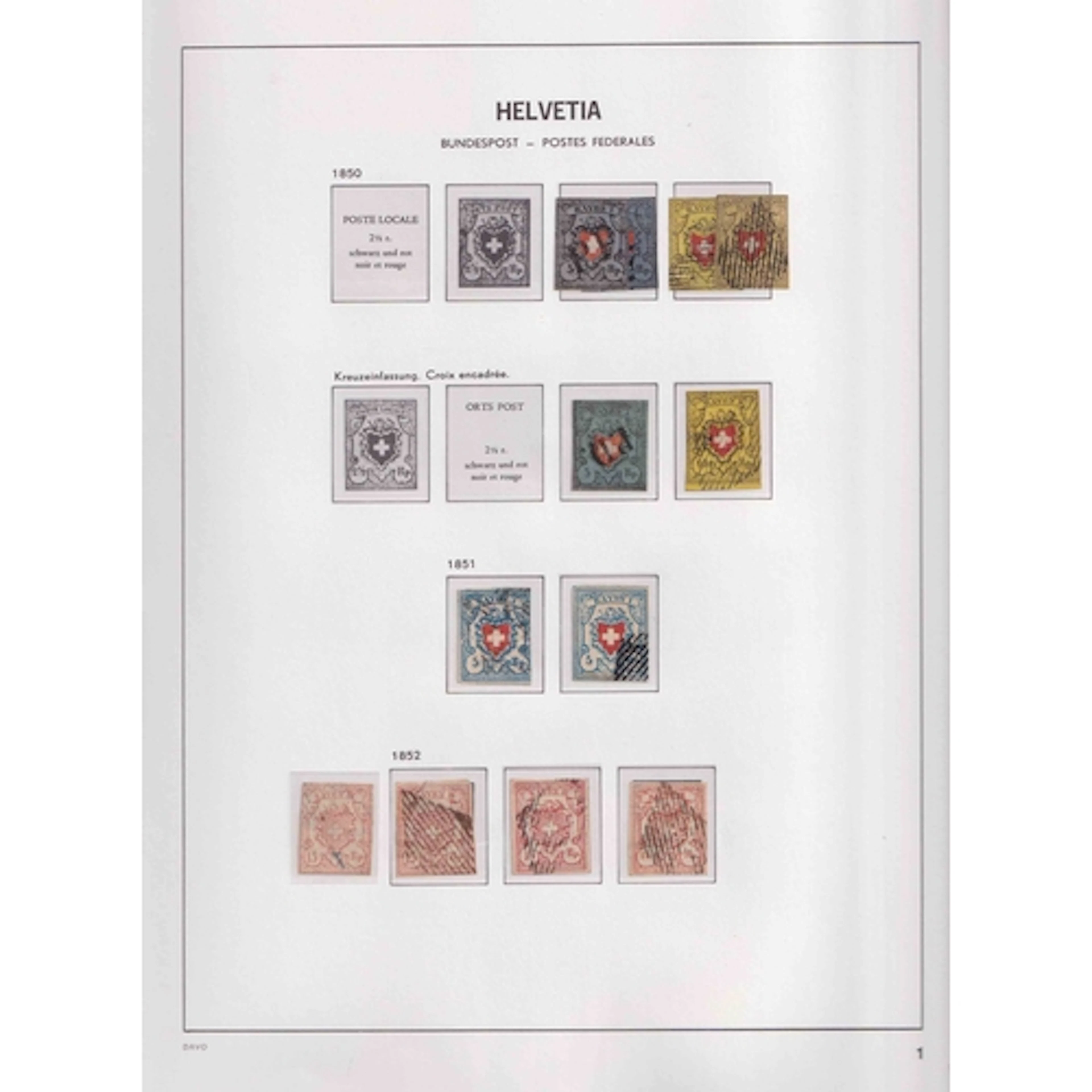 1850/2007 used collection in 4 printed Davo albums with a gr...