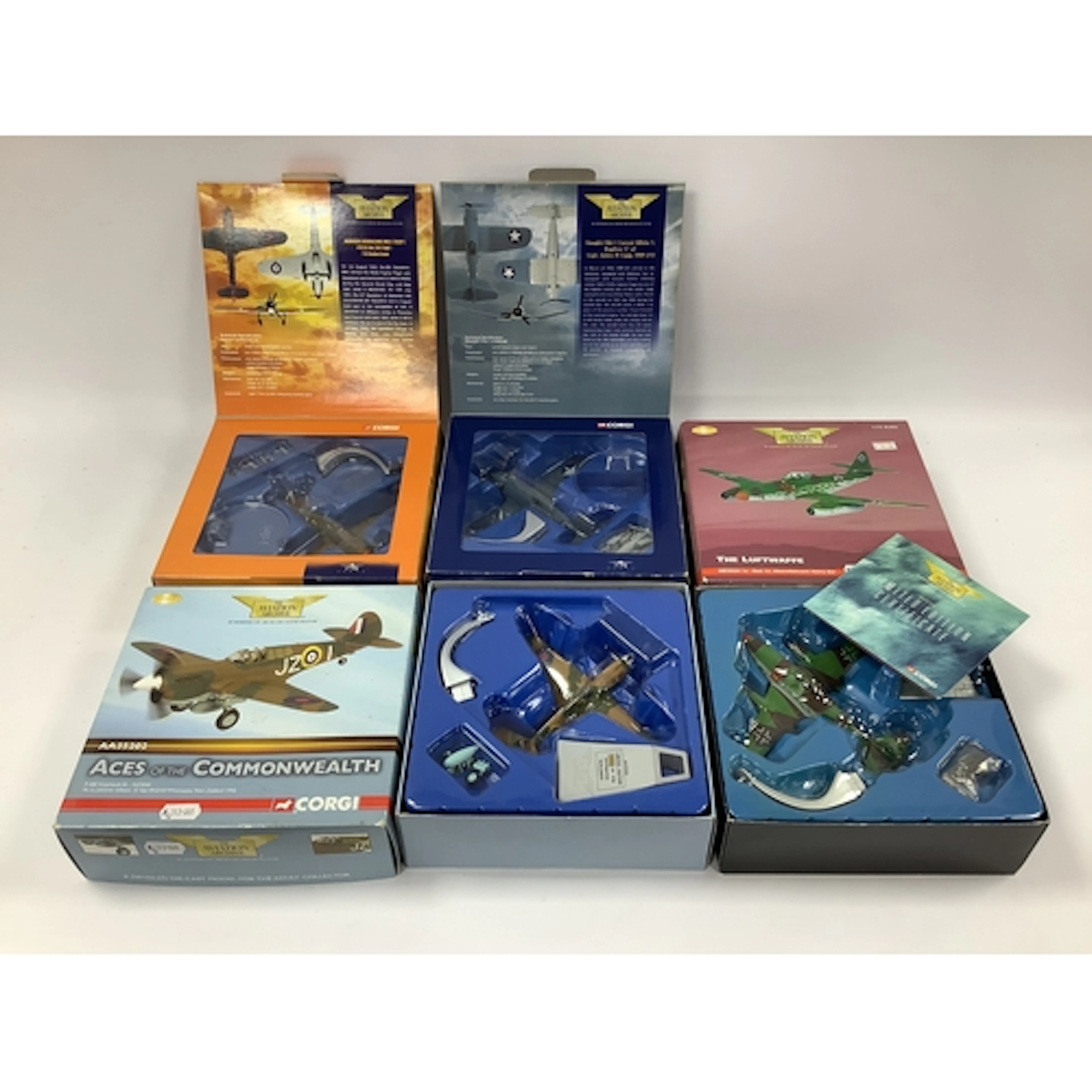 Four Corgi The Aviation Archive 1:72 scale Diecast model pla...