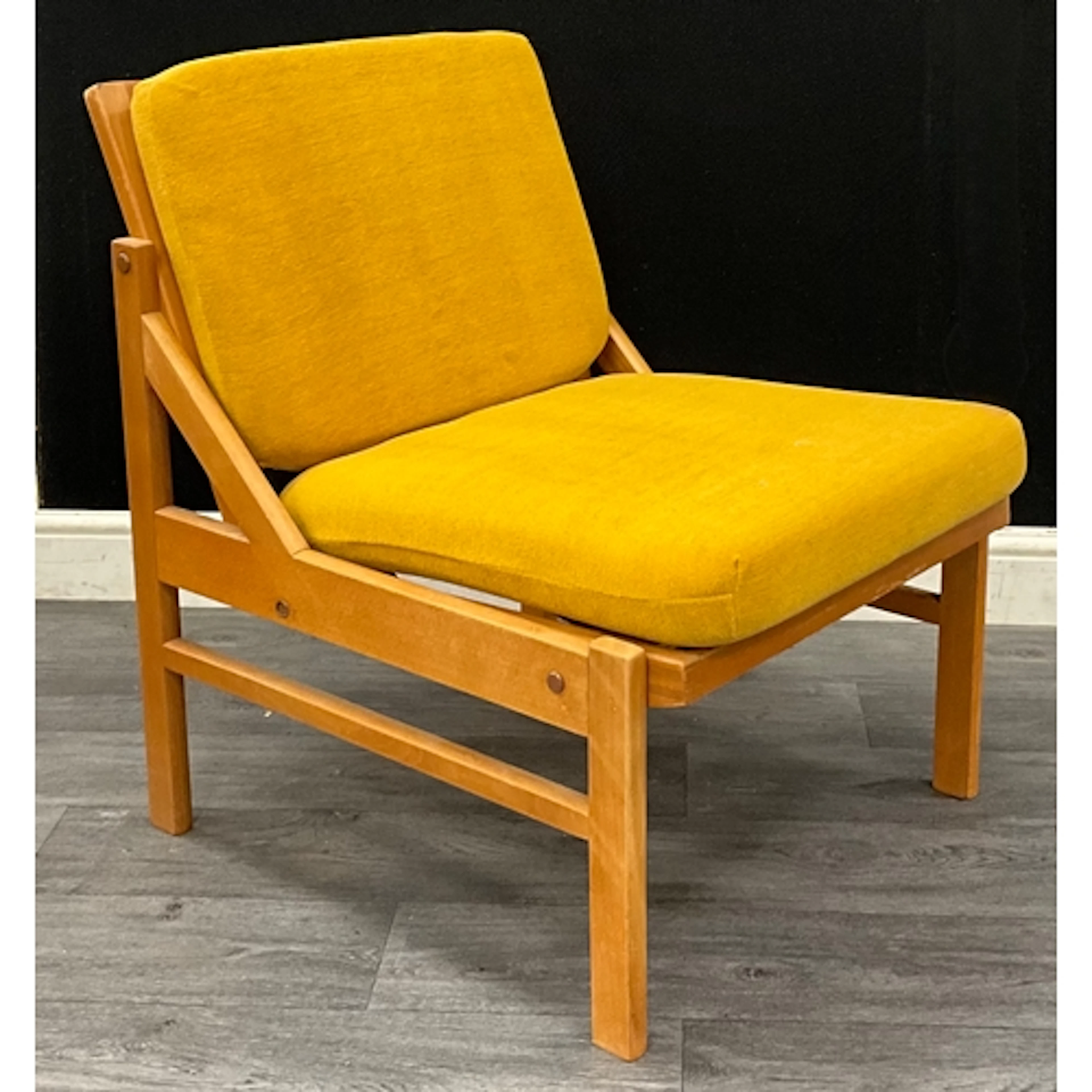 A mid 20th century design - A Scandinavian Teak studio Chair...