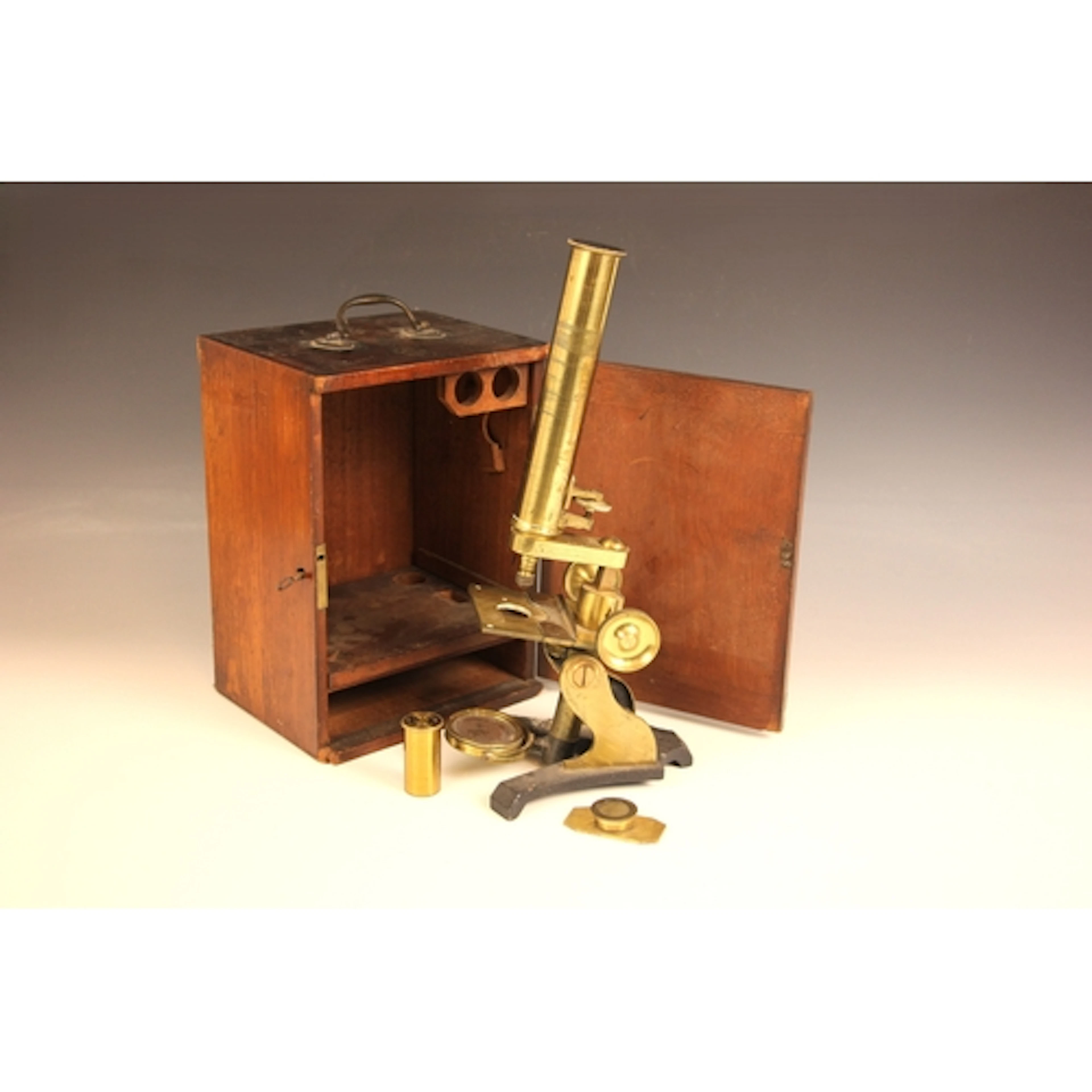 A Victorian monocular compound microscope by J H Steward of ...