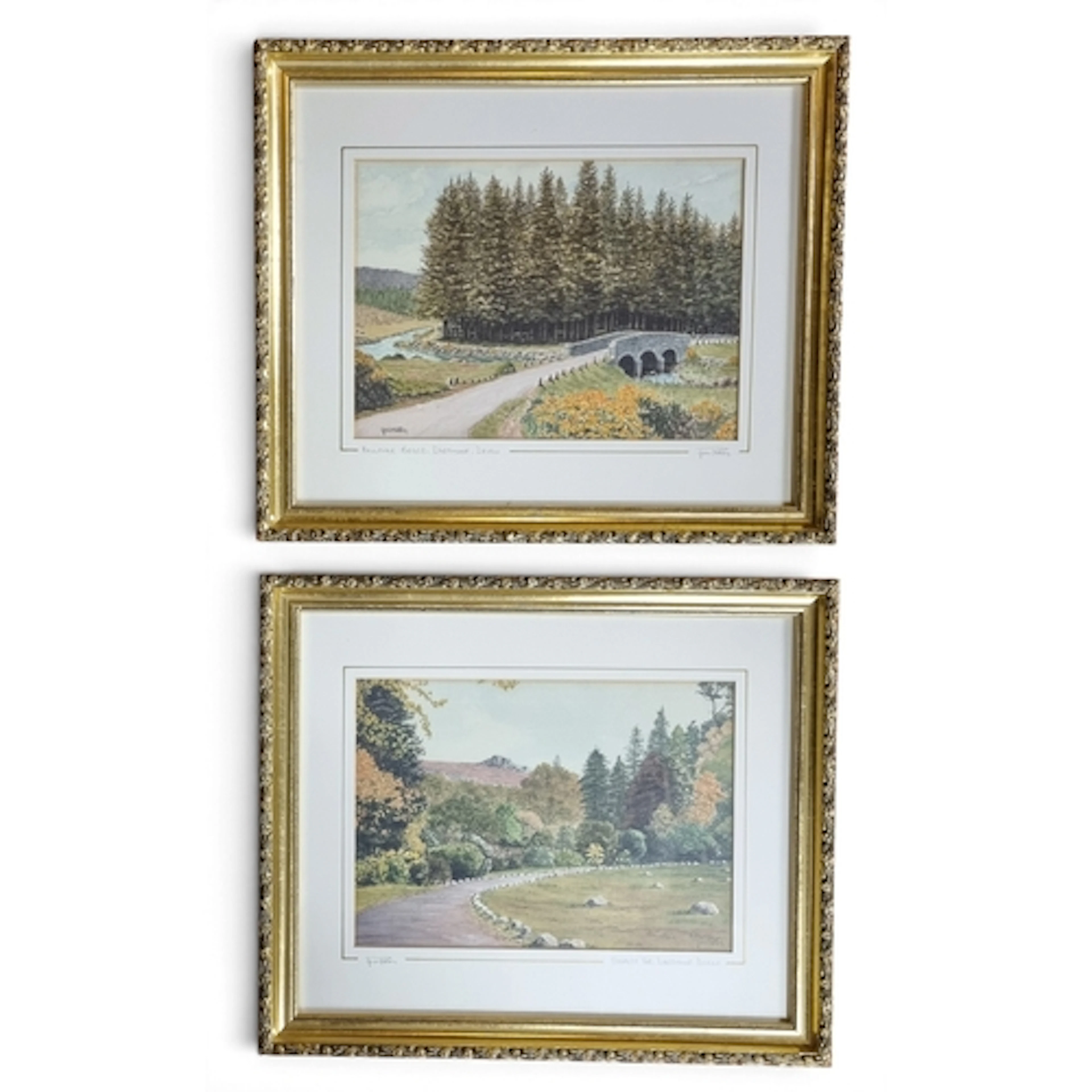 After Terry. Two good coloured Prints of Country Devon scene...