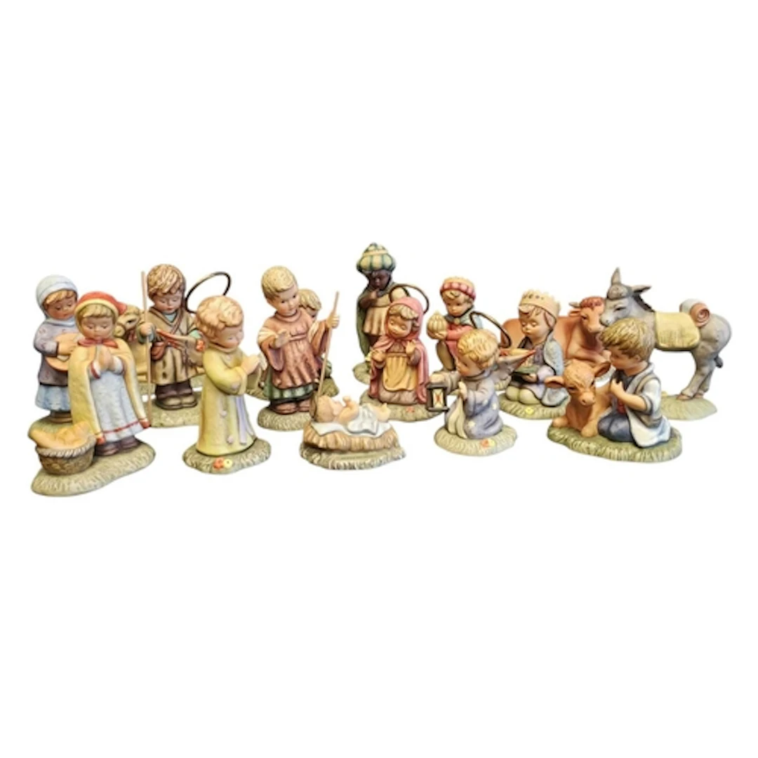 Studio Hummel - Goebel - 1996 bisque porcelain nativity figu...