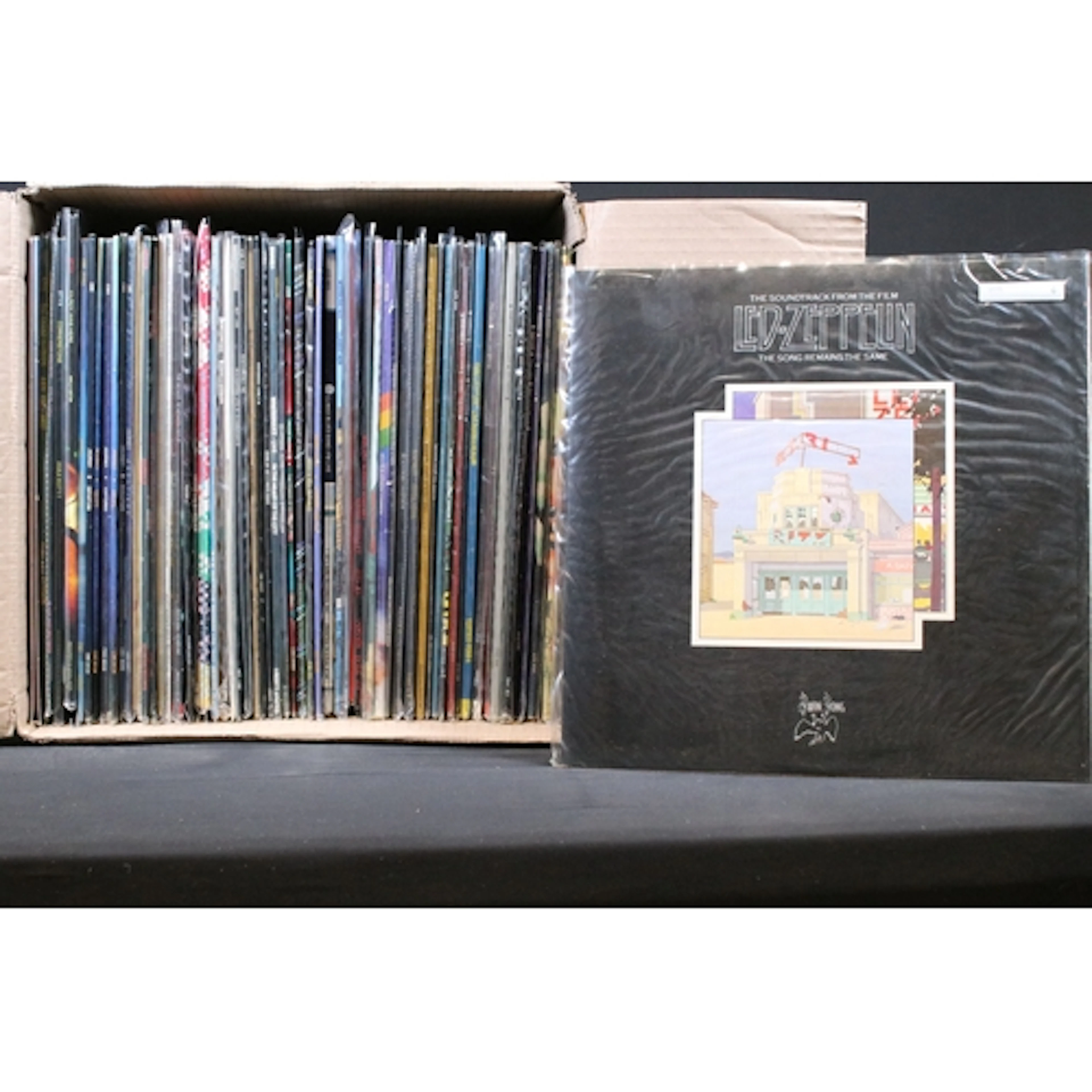 Vinyl - 65 Rock LPs to include Led Zeppelin, Uriah Heep x 3,...