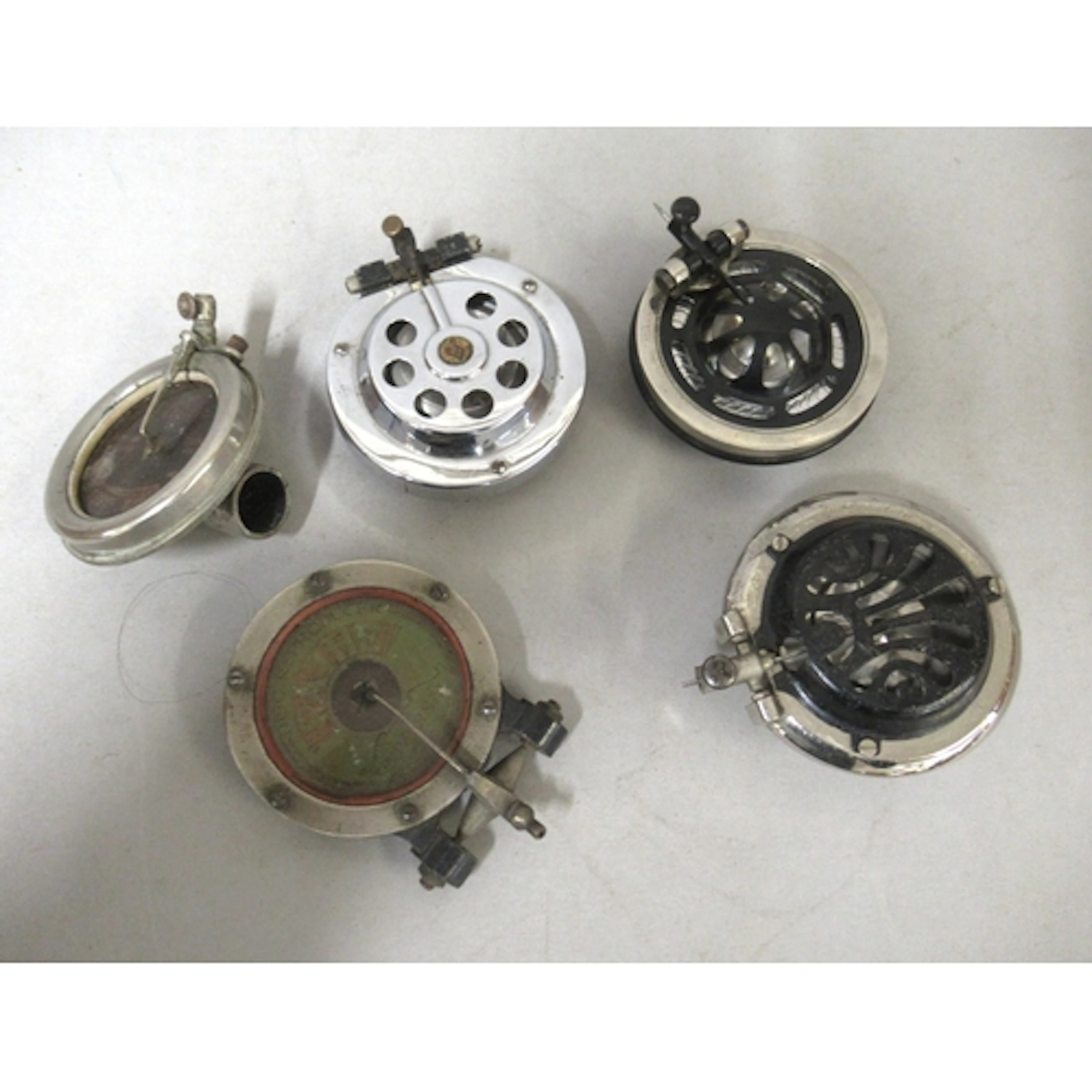 Quantity of various gramophone sound boxes, including Columb...