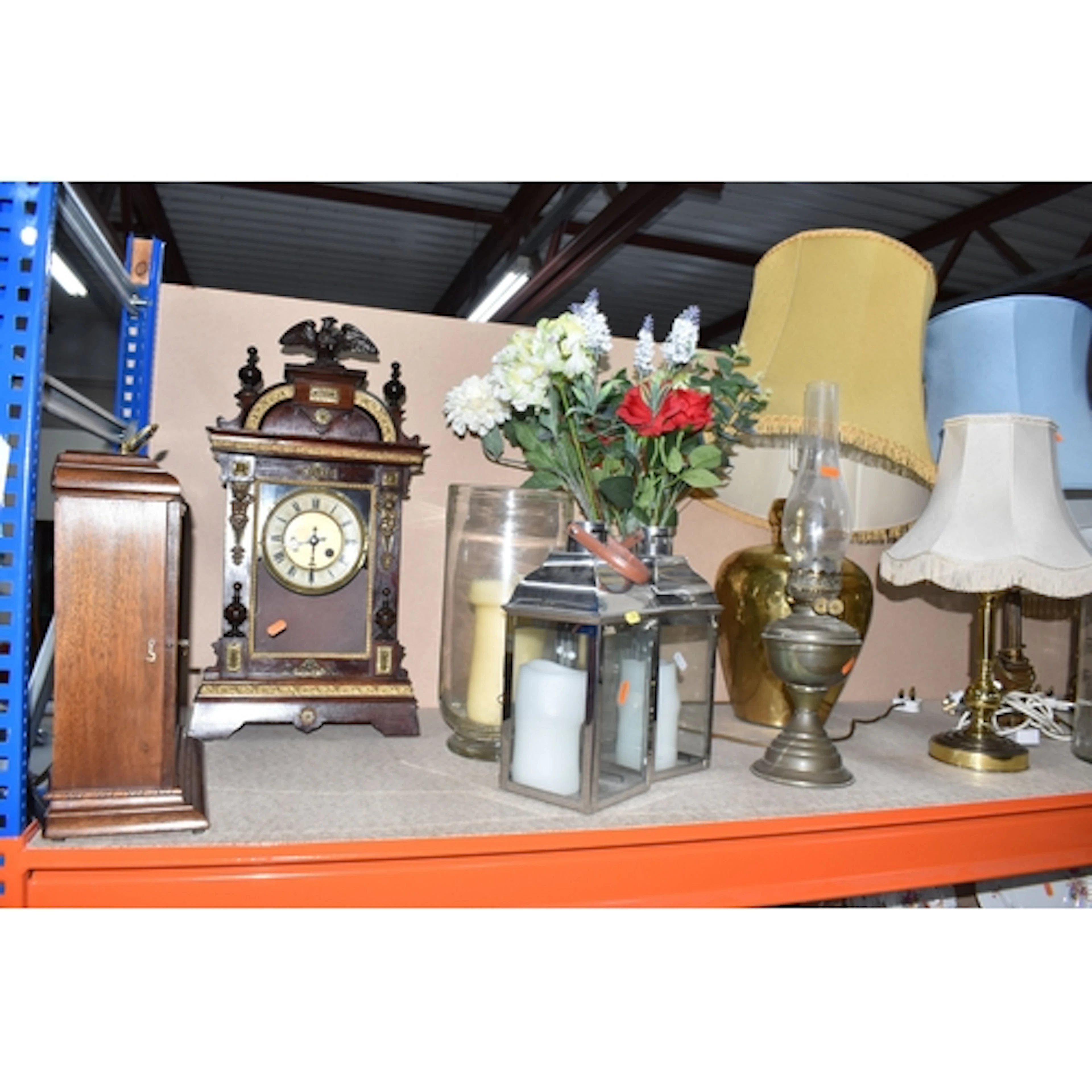 A GROUP OF LARGE TABLE LAMPS AND MISCELLANEOUS, to include t...