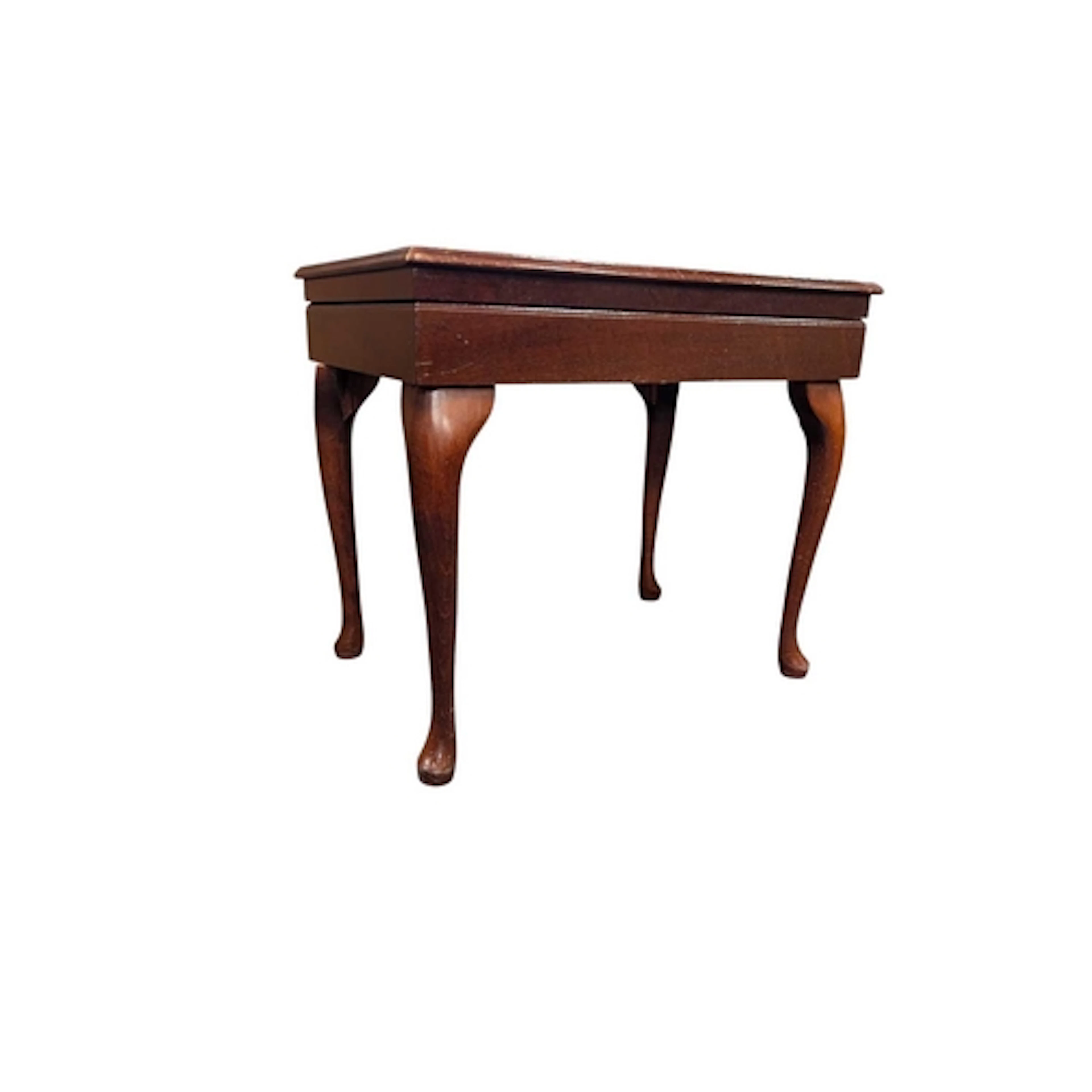 A 17th century Queen Anne mahogany and leather canteen cutle...