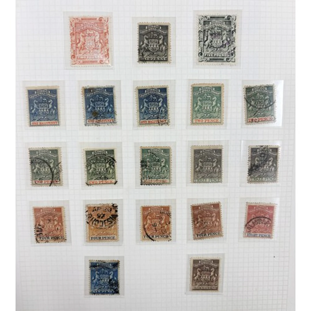 A ring binder containing a good collection of the Rhodesia's...