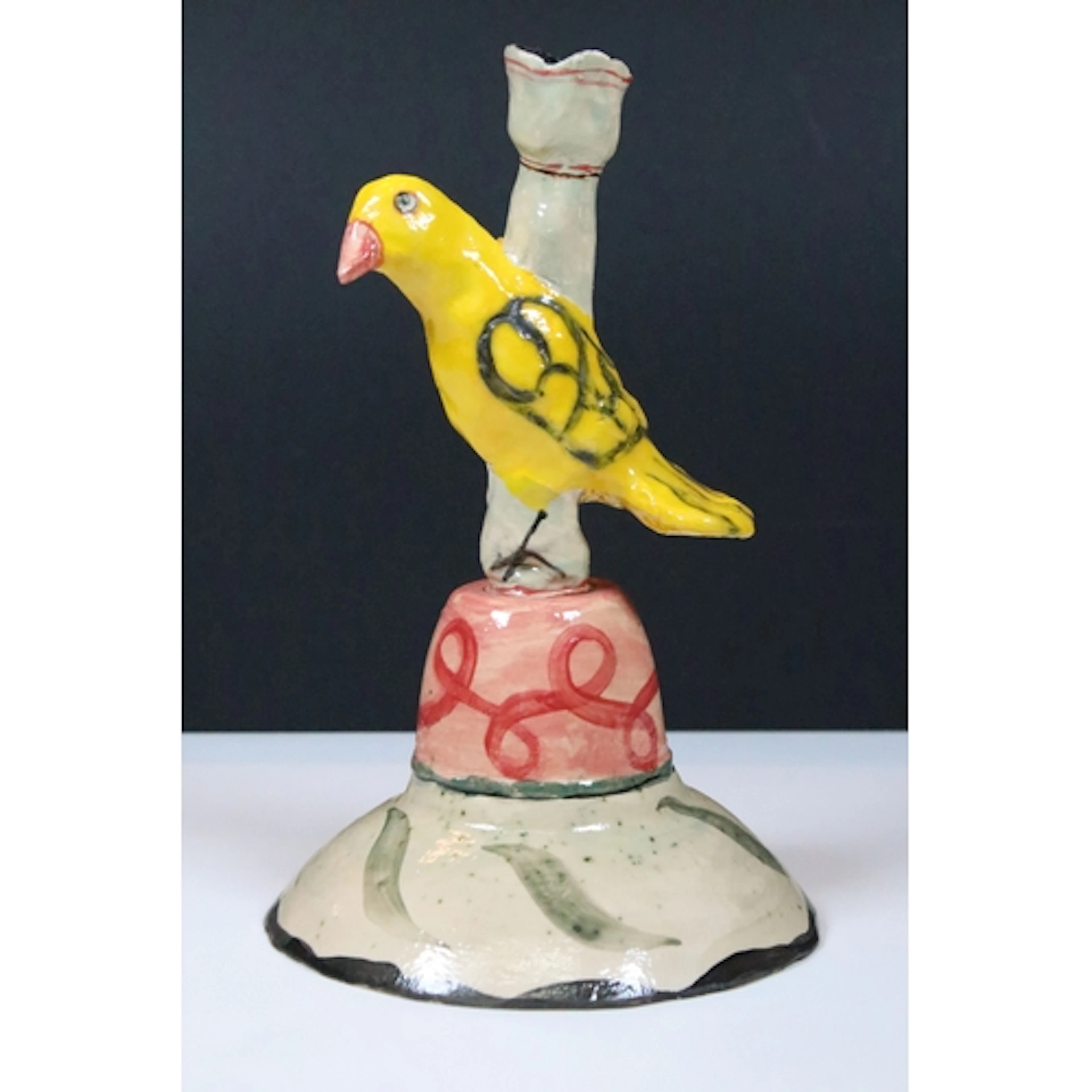 Claudia Rankin (British, b. 1964) studio pottery figural can...