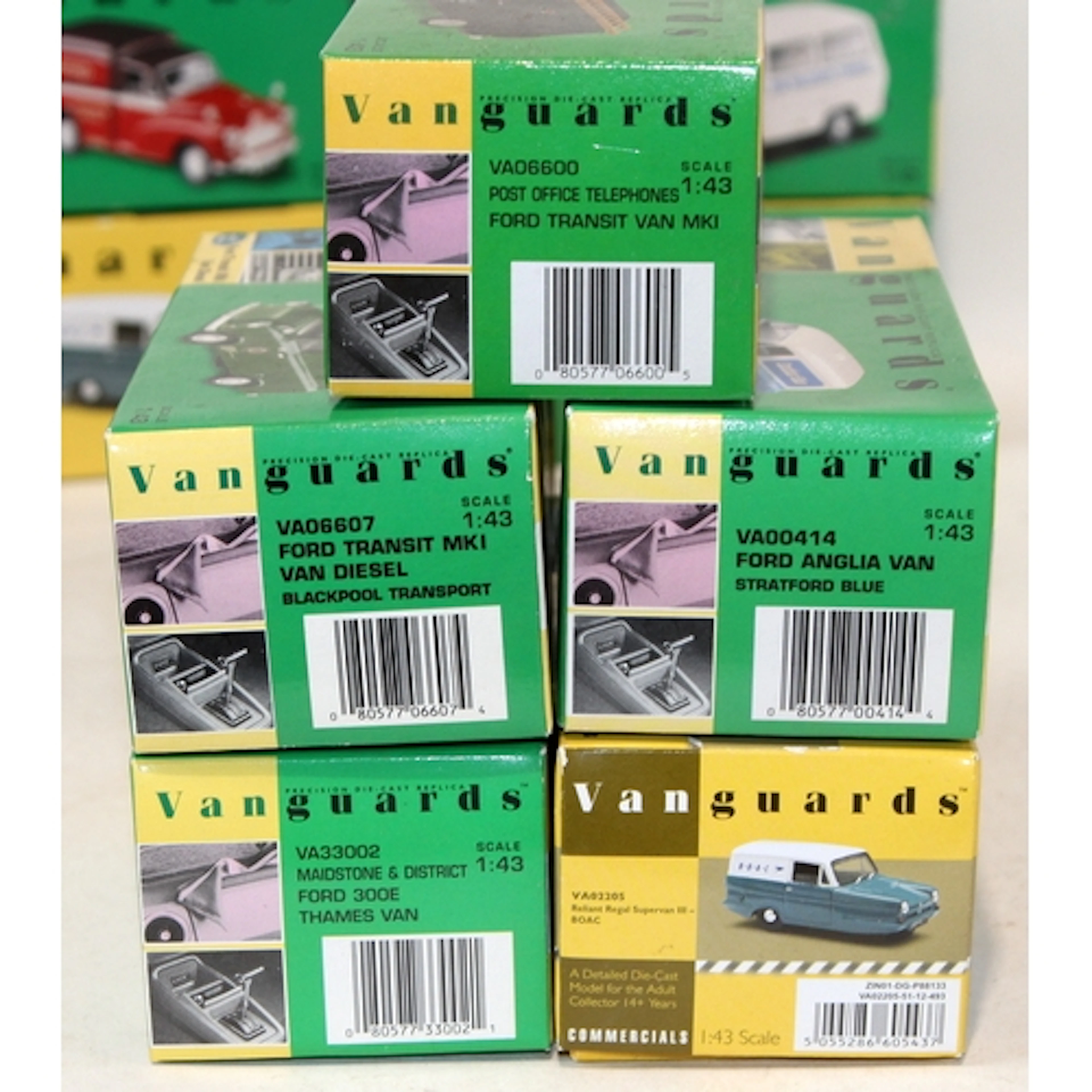 A collection of Corgi Vanguards commercial vehicles. 10 in l...