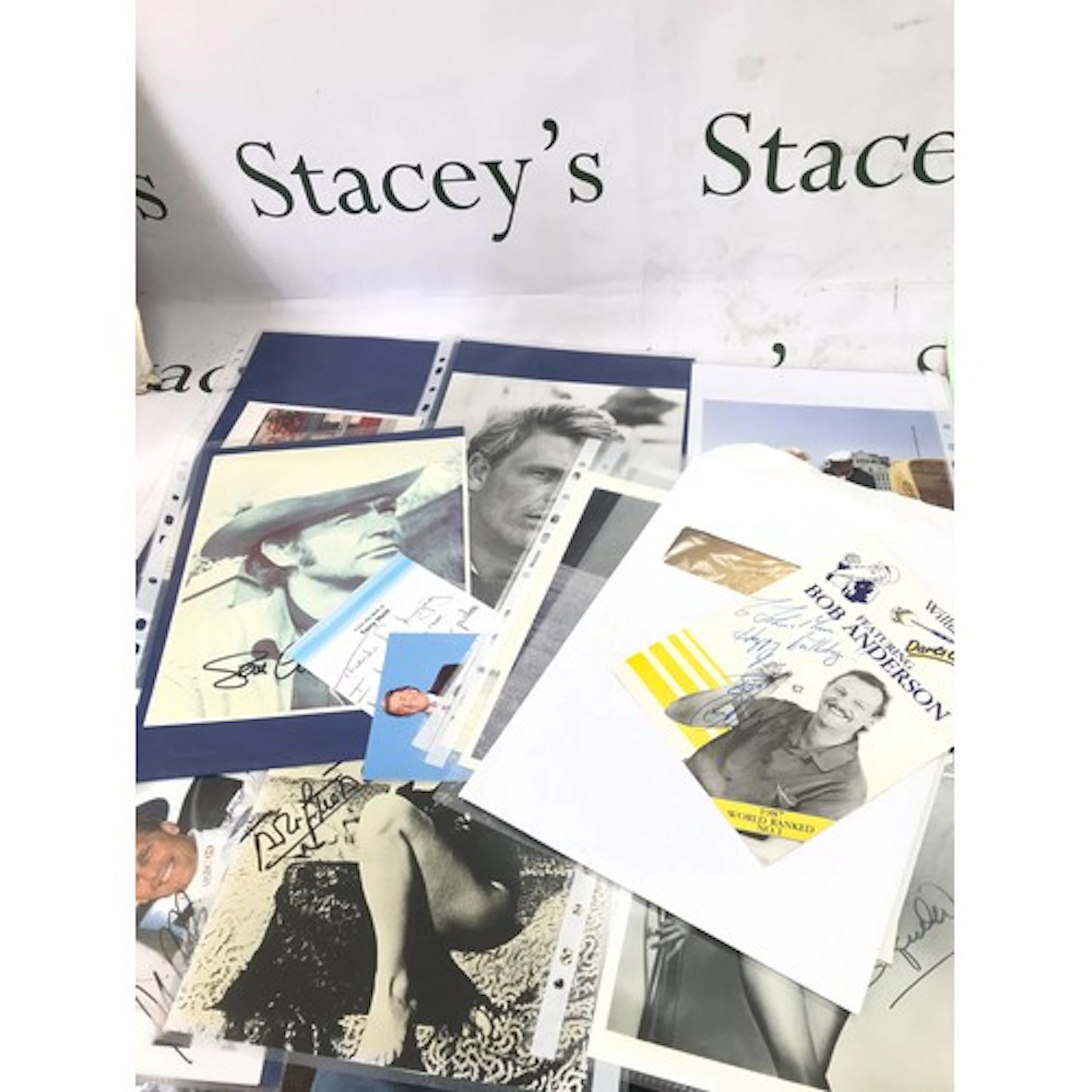 A Collection of autographs including Terry Wogan, Johnny Her...