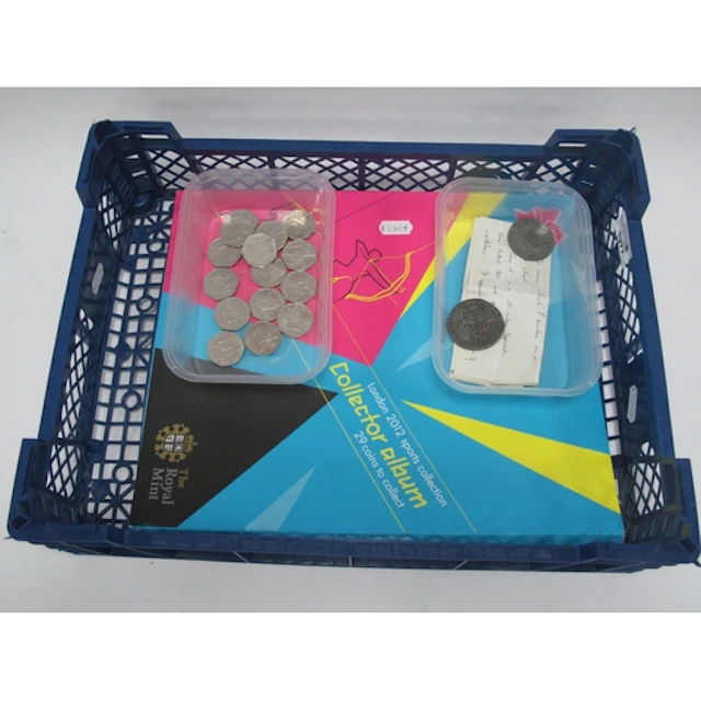 A Collecion of London 2012 Olympics 50pa with collectors alb...