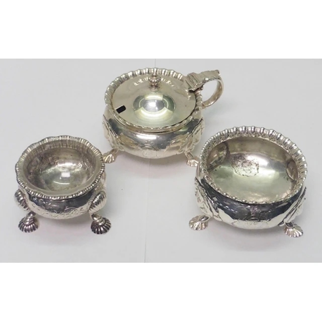 Irish silver condiments: a Victorian 73rd (Perthshire) Regim...