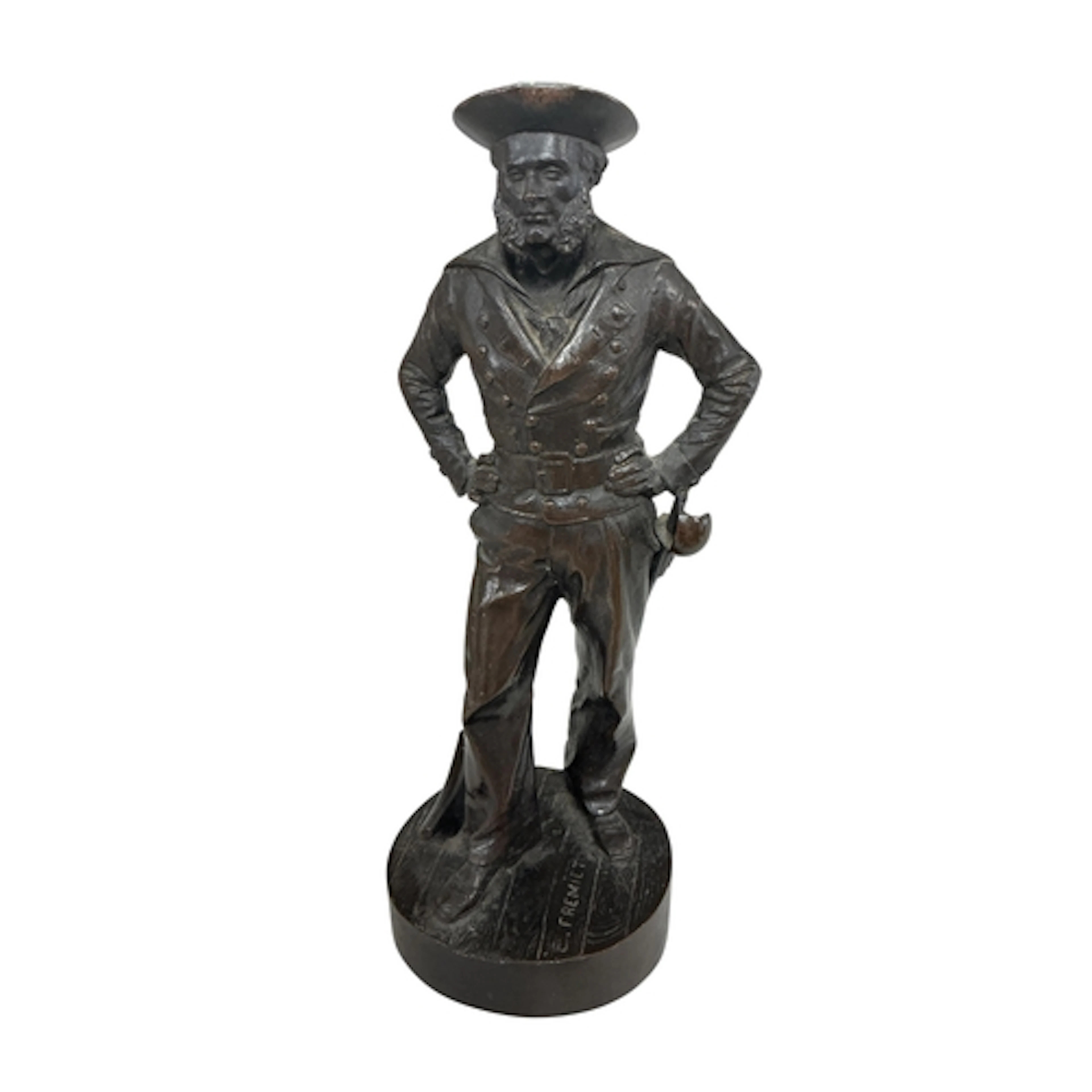 After Emmanuel Fremiet (1824-1910), a bronze study of a sail...