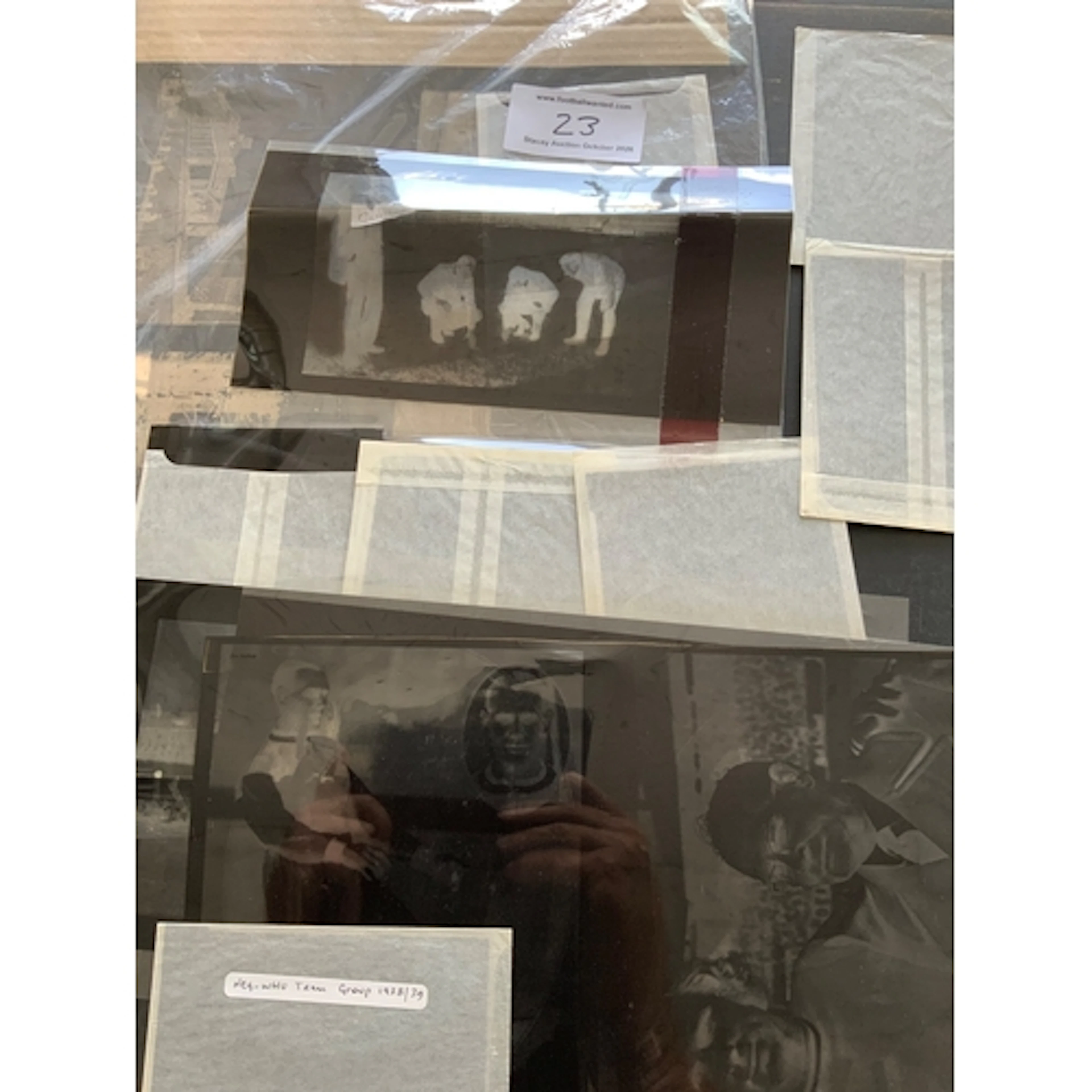West Ham Photo Negative Pre War Team Groups: 11 small negati...