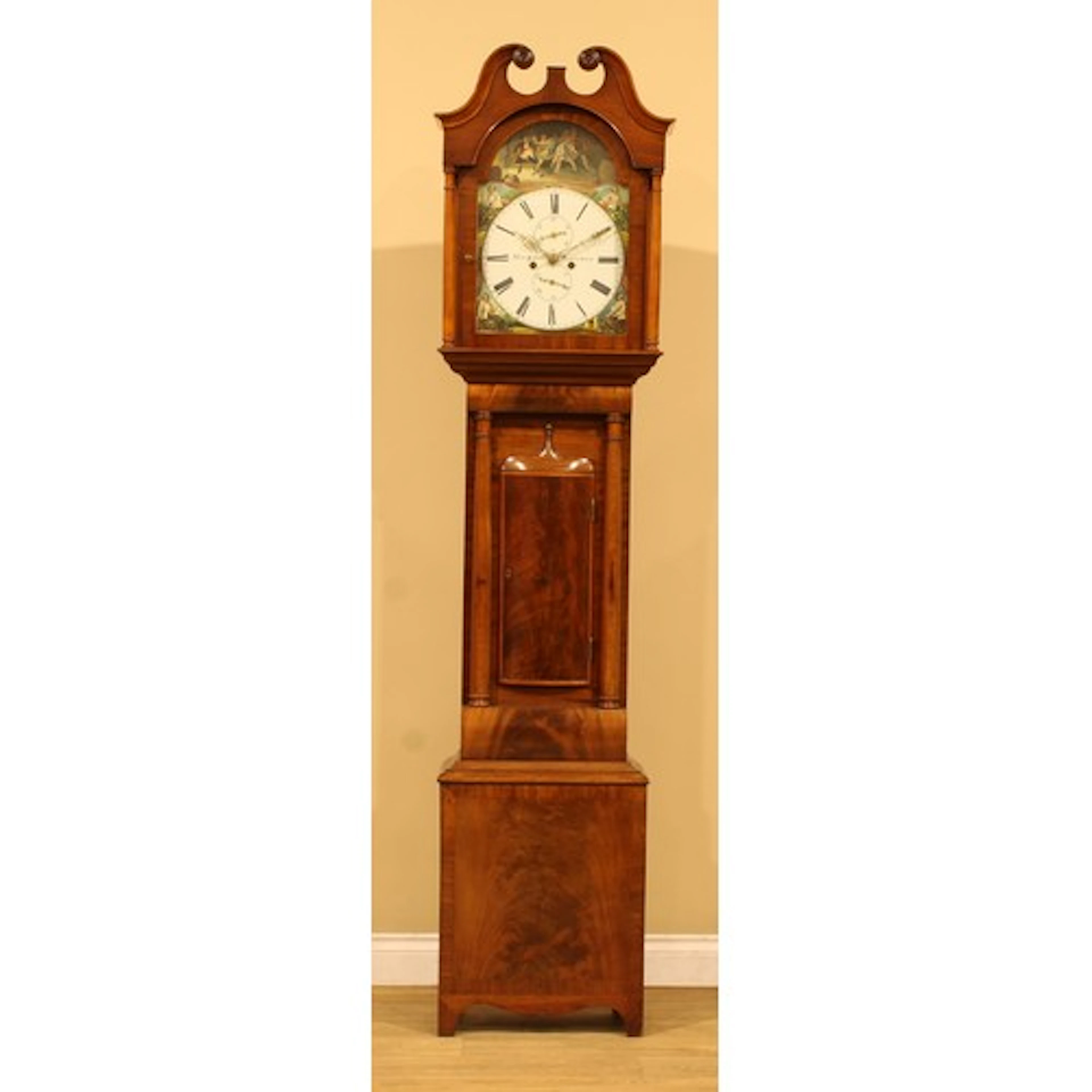A Victorian Scottish mahogany longcase clock, of Jacobite in...
