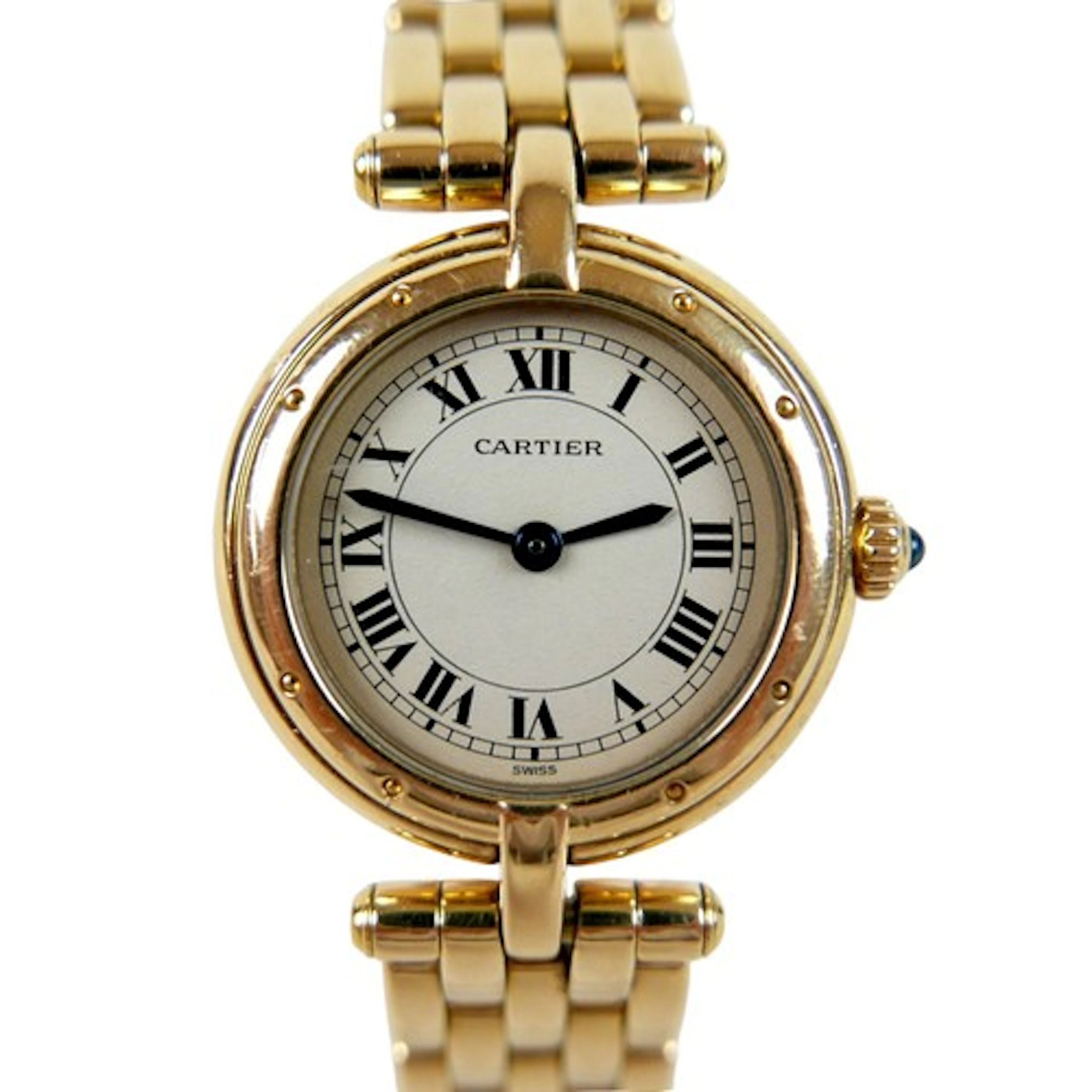 An 18ct yellow gold Cartier Panthere lady's wristwatch, with...