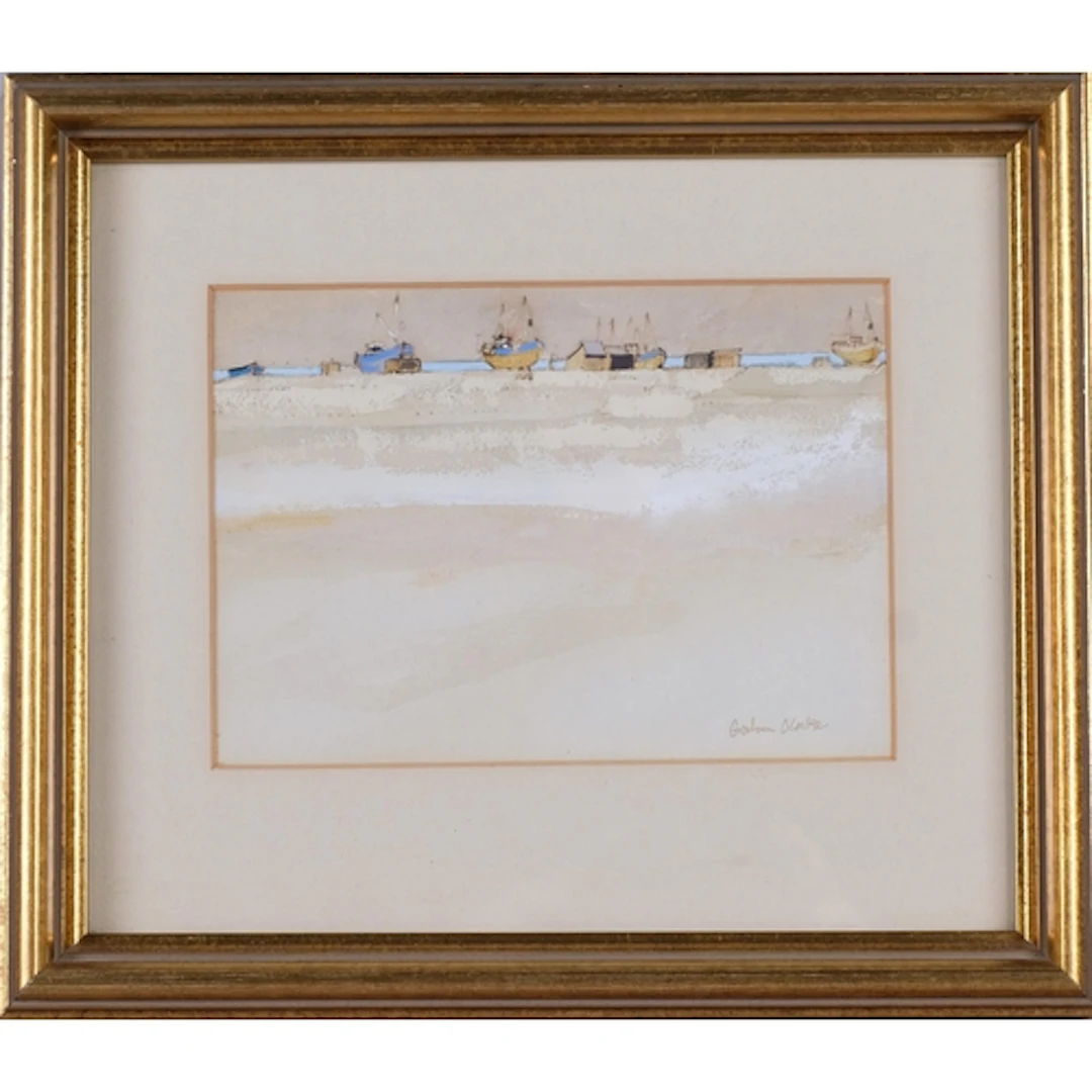 Graham Clarke (born 1941), Dungeness No. 2, watercolour, 12c...