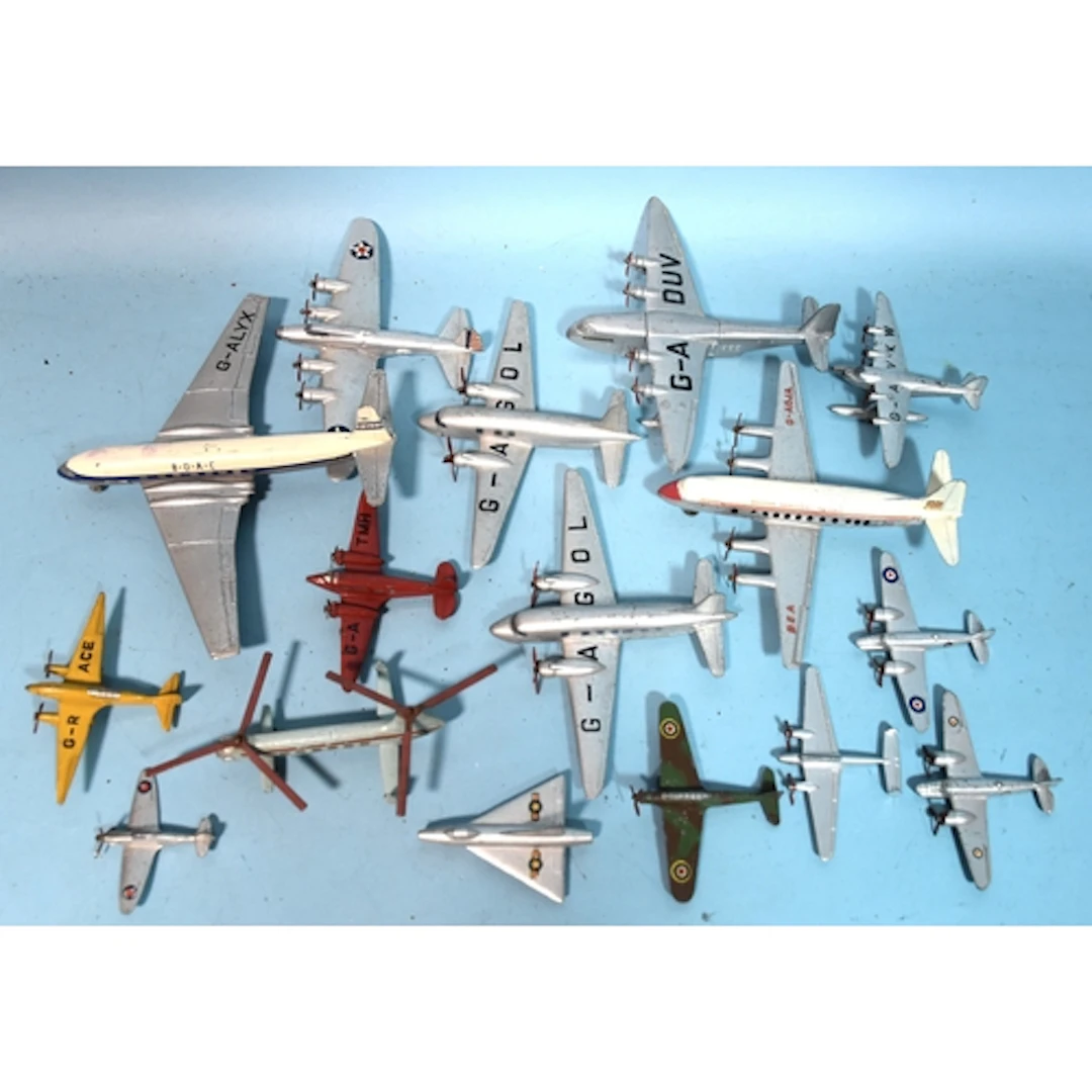 Dinky Aircraft, a group of sixteen unboxed aircraft, to incl...