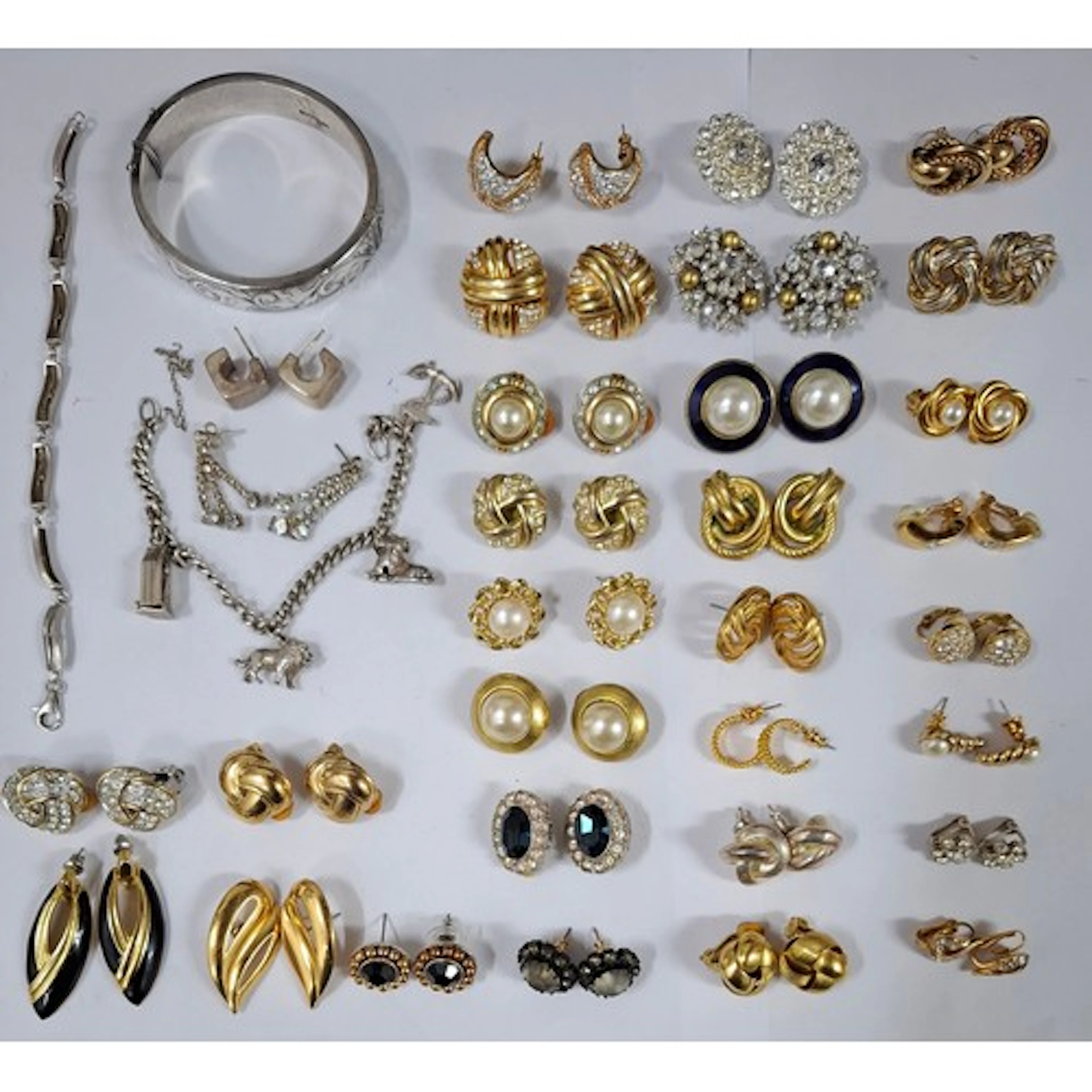 Three cases of late 20th Century costume jewellery to includ...