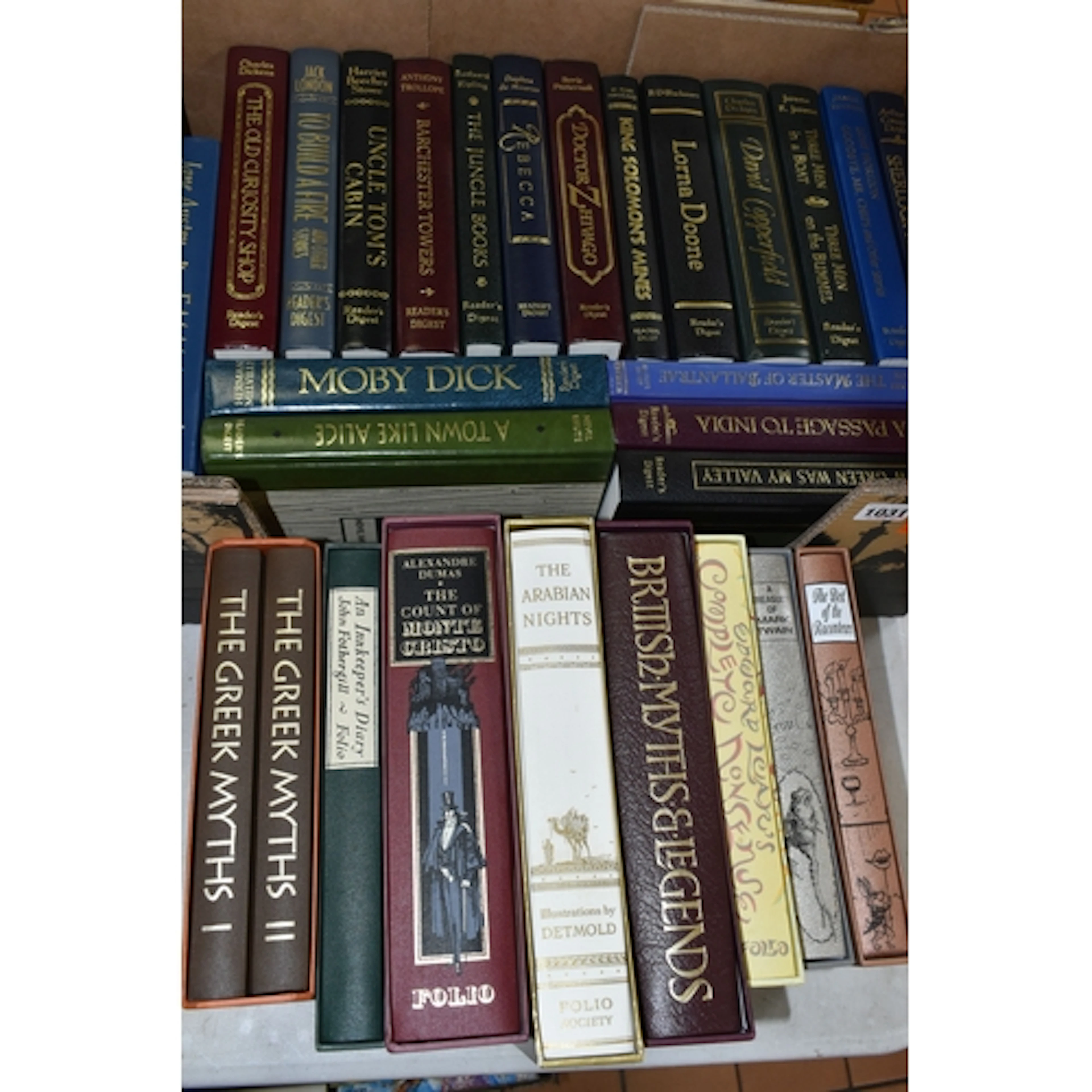ONE BOX AND LOOSE FOLIO SOCIETY AND OTHER BOOKS to include a...