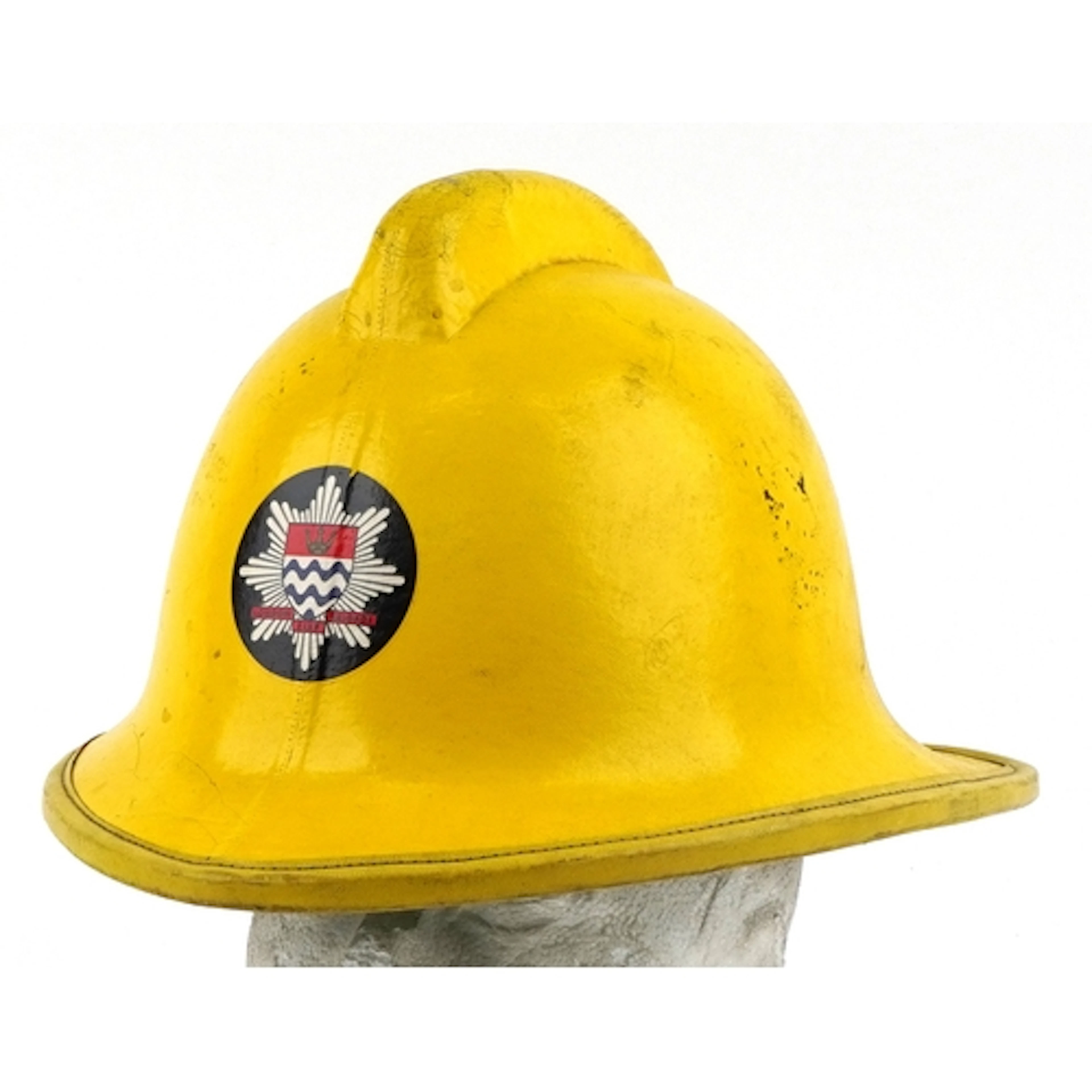 Vintage Cork firemen's helmet with London Fire Brigade insig...