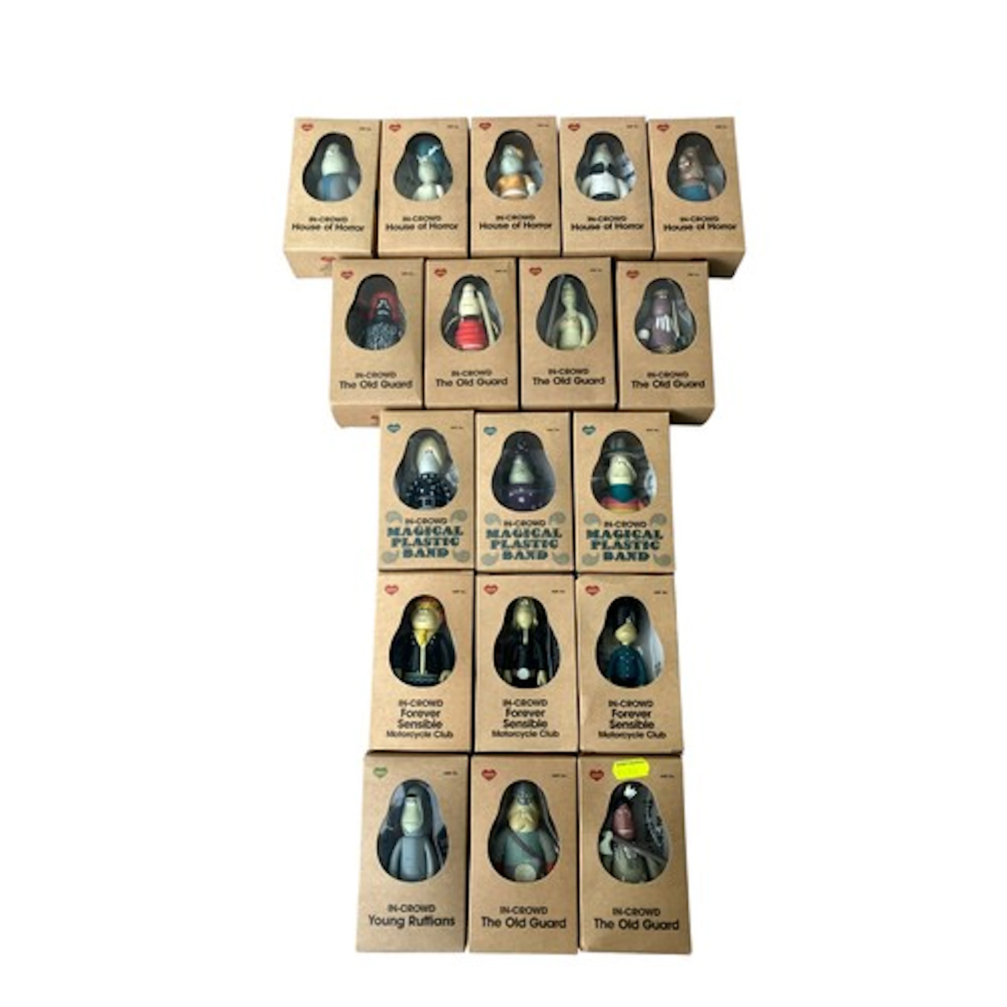 18 x James Jarvis boxed vinyl figures inc. House of Horror, ...