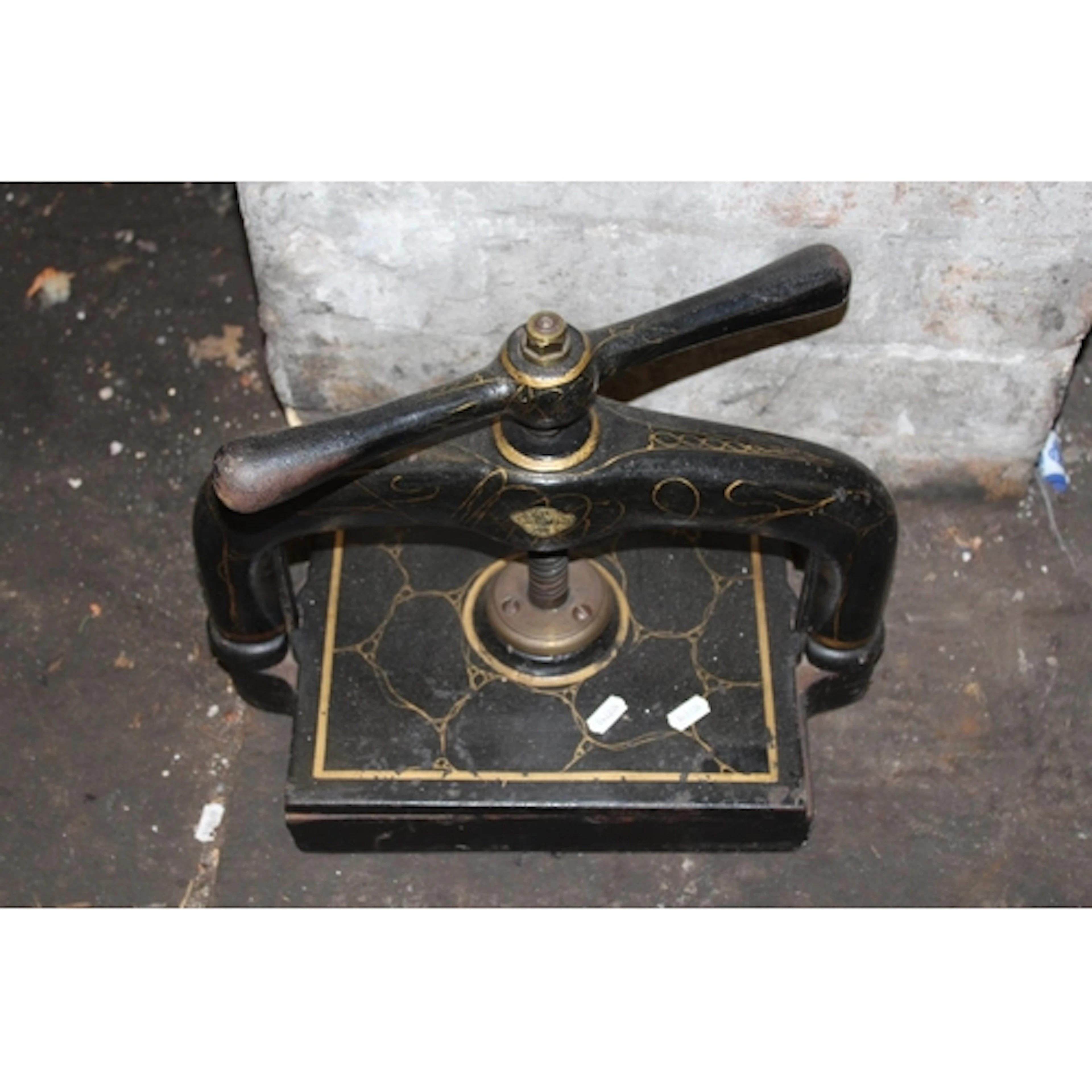 Antique book press