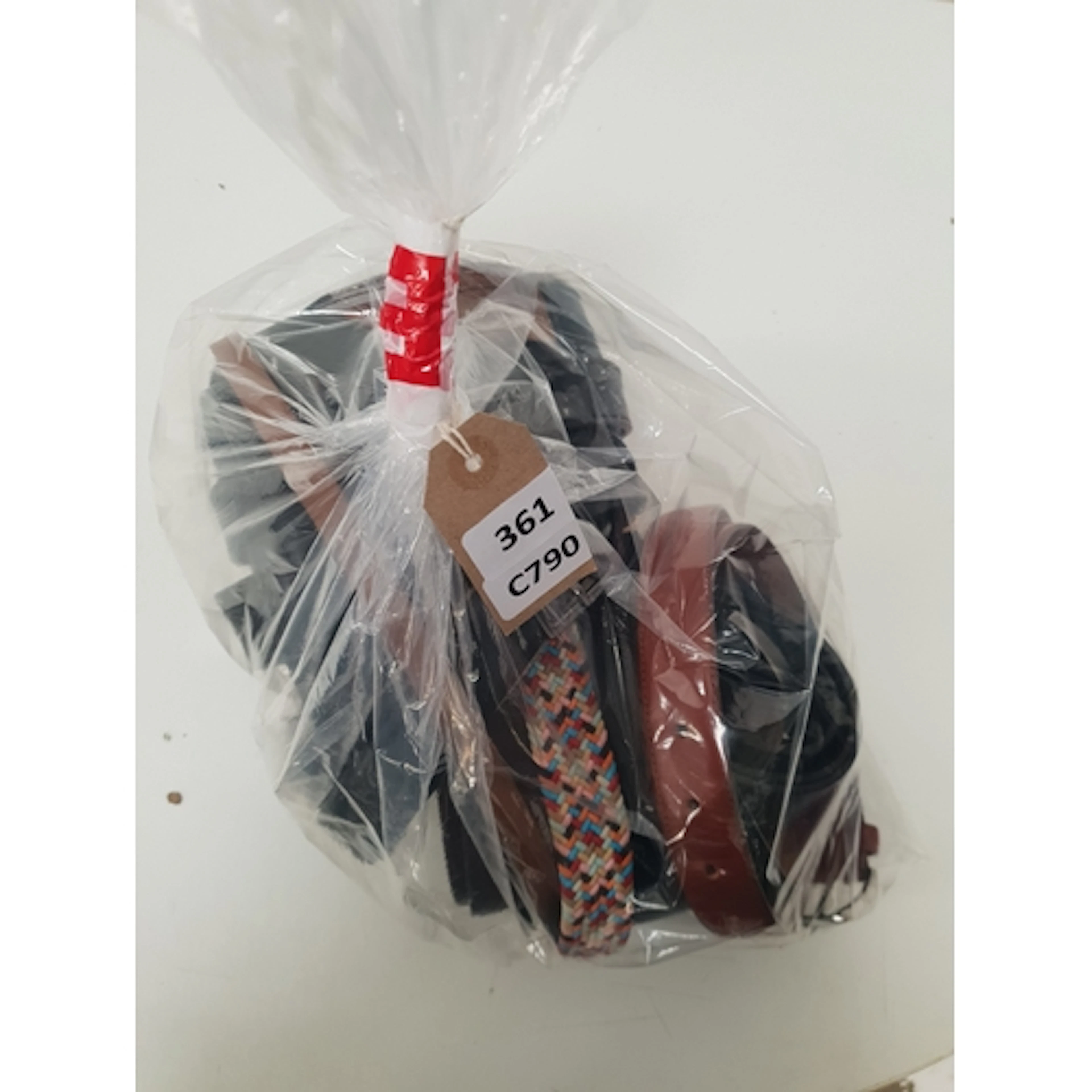 ONE BAG OF BELTS