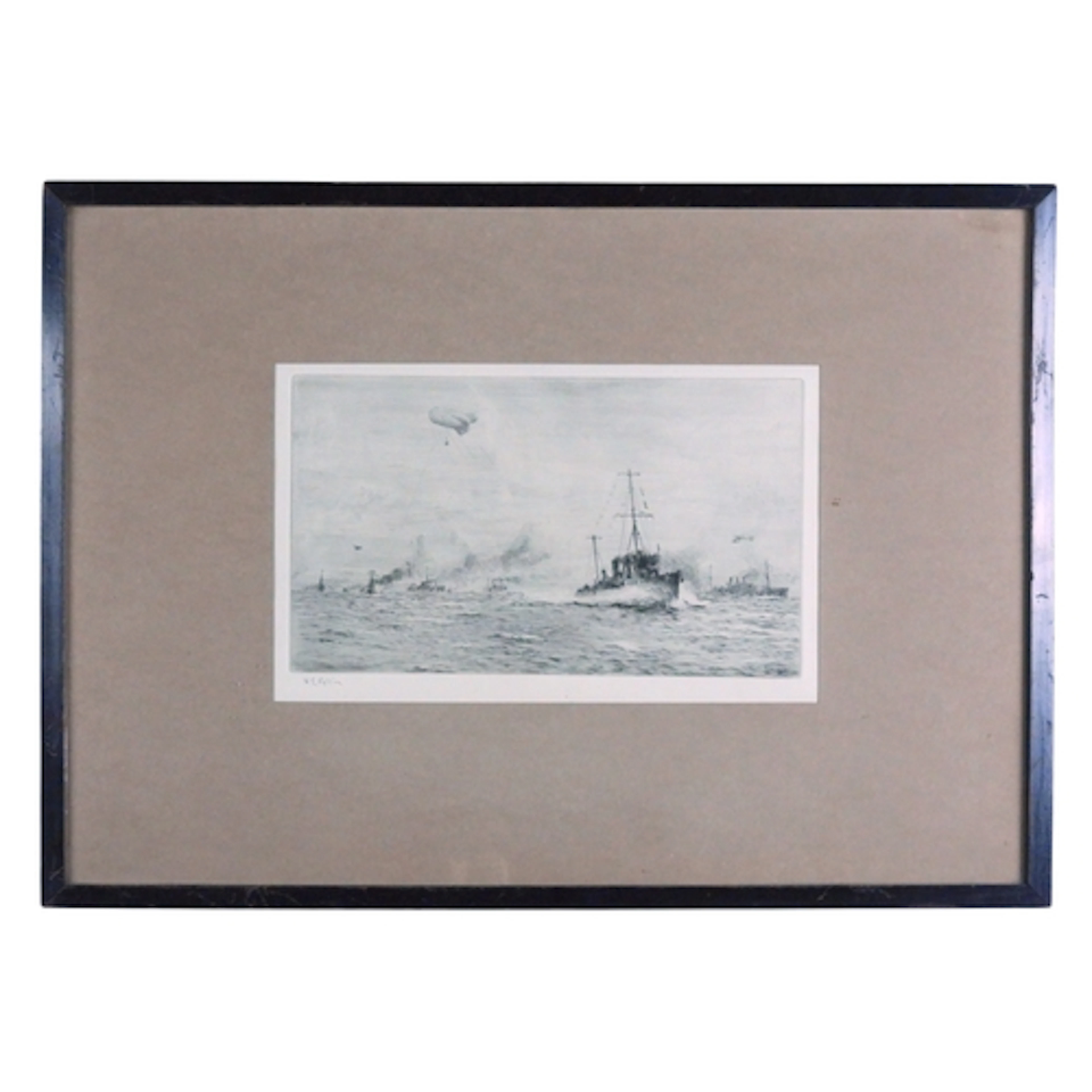 WILLIAM LIONEL WYLLIE RA (BRITISH 1851-1931) THE CONVOY Etch...