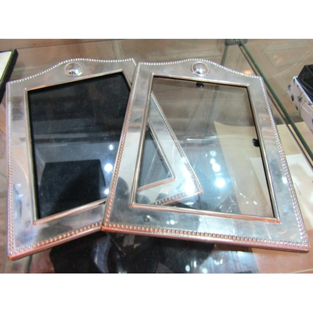 Pair of Silver Mounted Photograph Frames Each 7 Inch x 5 Inc...
