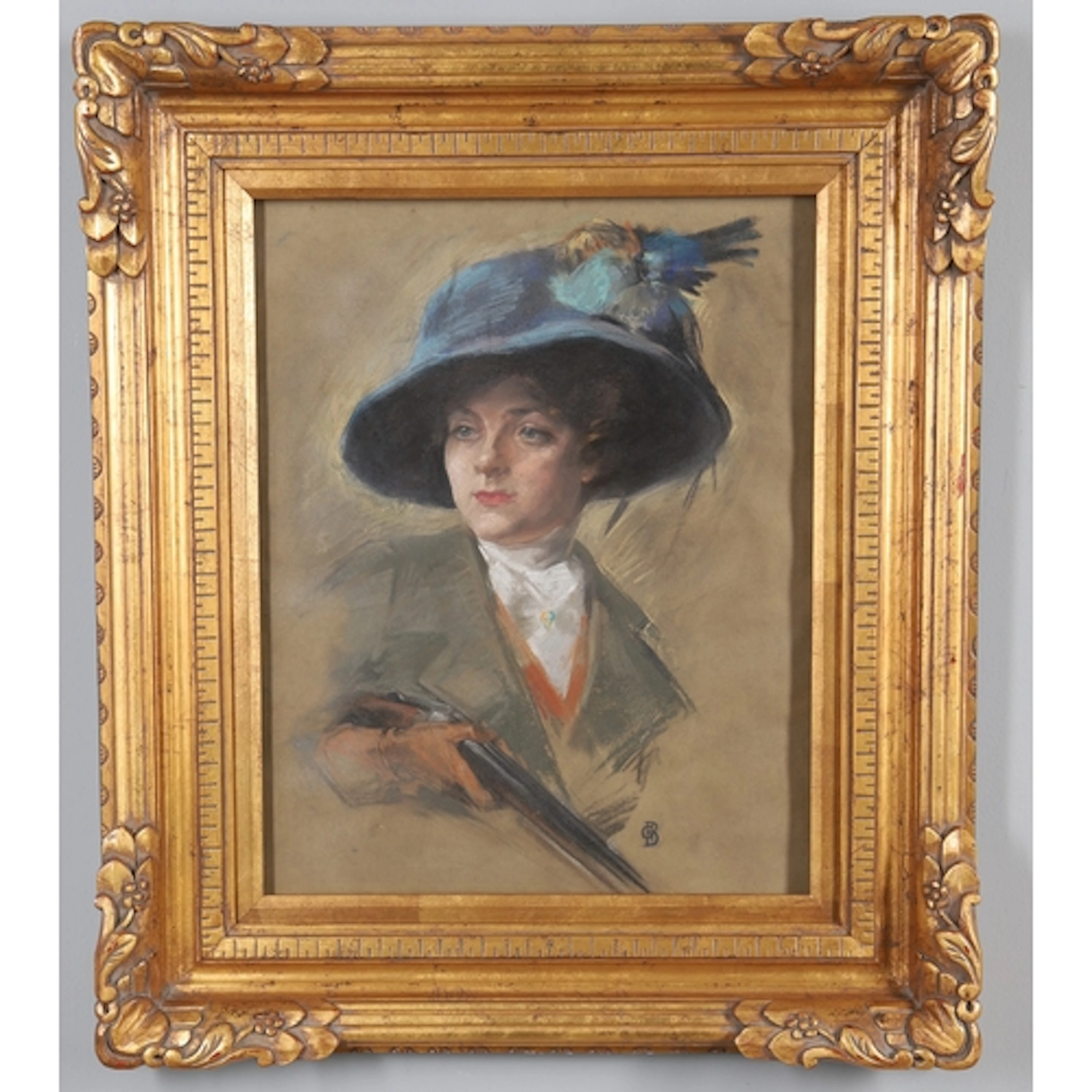ATTRIBUTED TO GWEN BRUCE. PORTRAIT OF LADY KATHLEEN SCOTT (N...