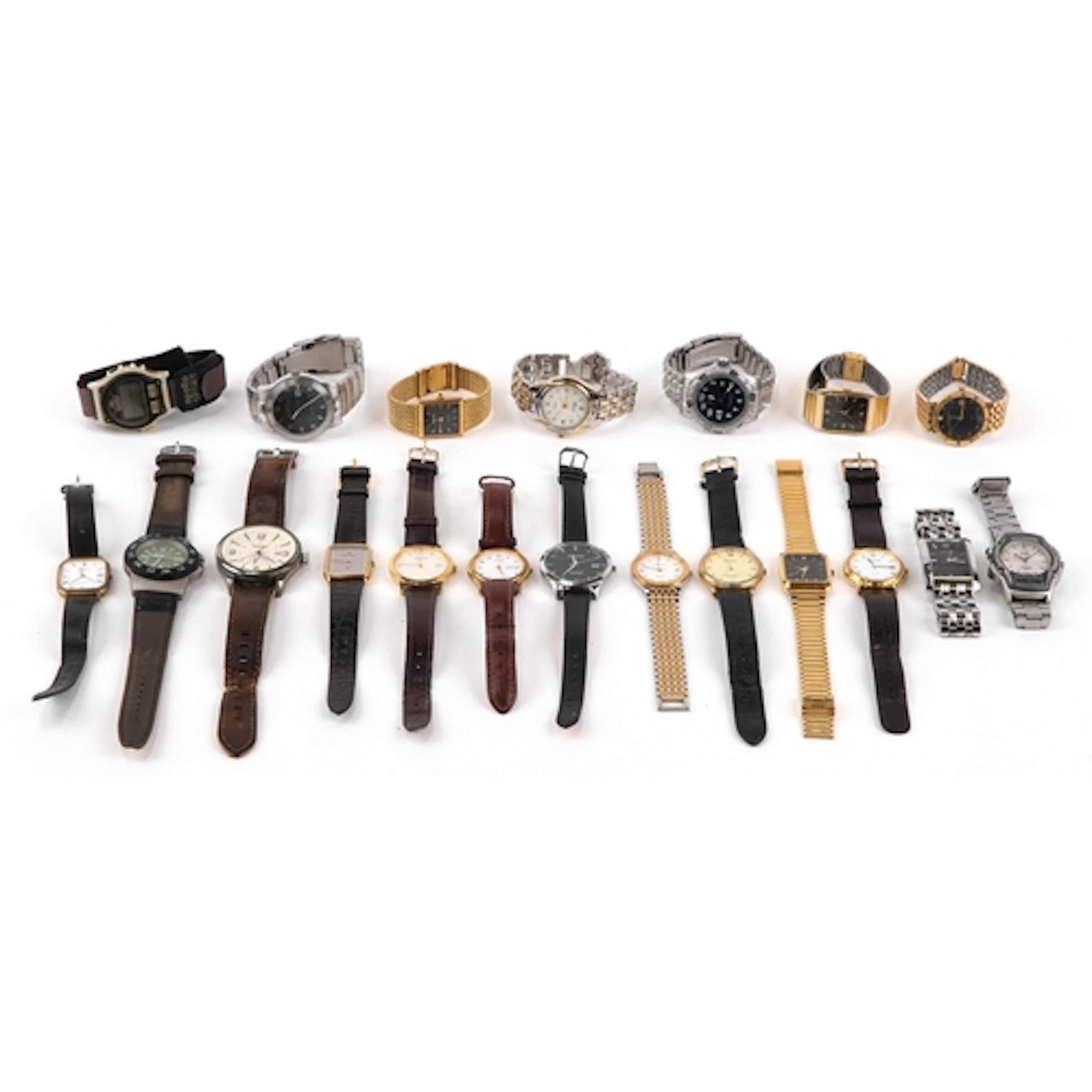 Vintage and later gentlemen's wristwatches including Accuris...