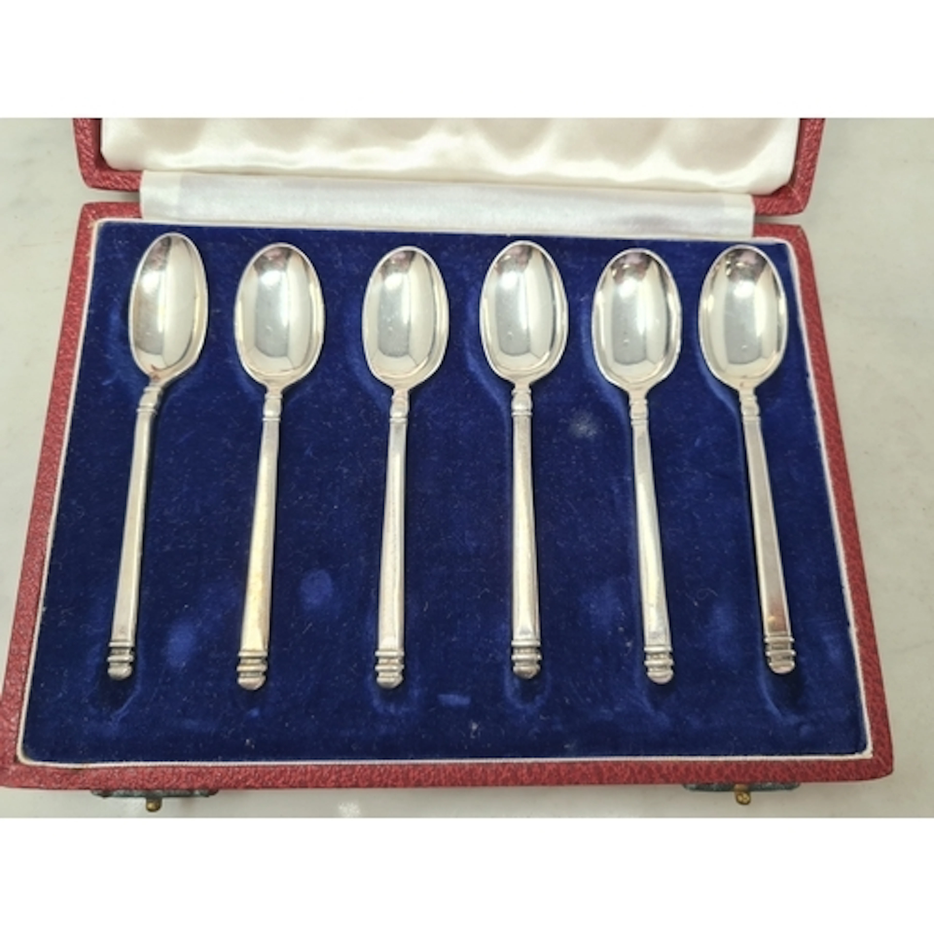 Six Elizabeth II silver Coronation Teaspoons with six differ...