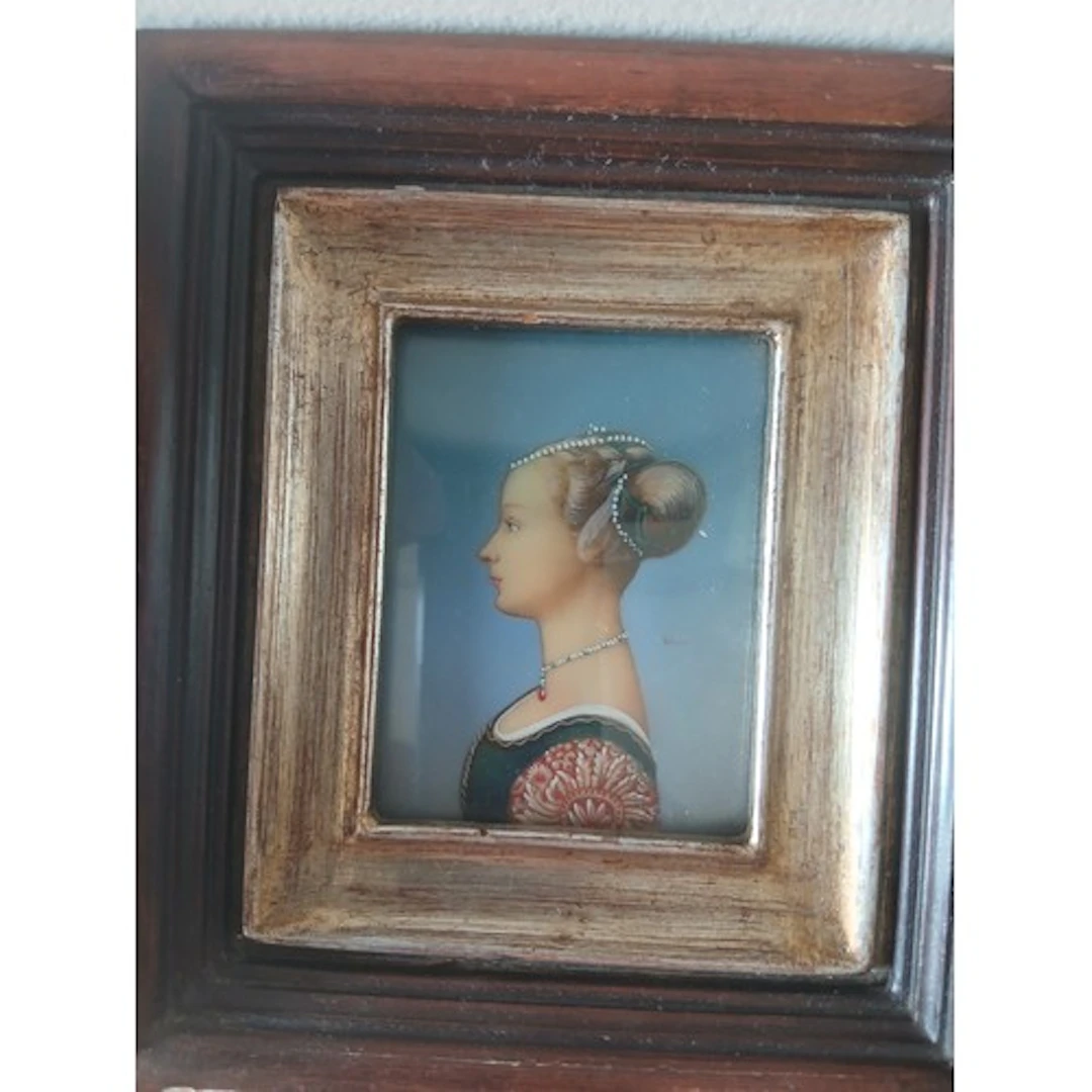 Finely Detailed Portrait of Titled Lady Side Profile Approxi...