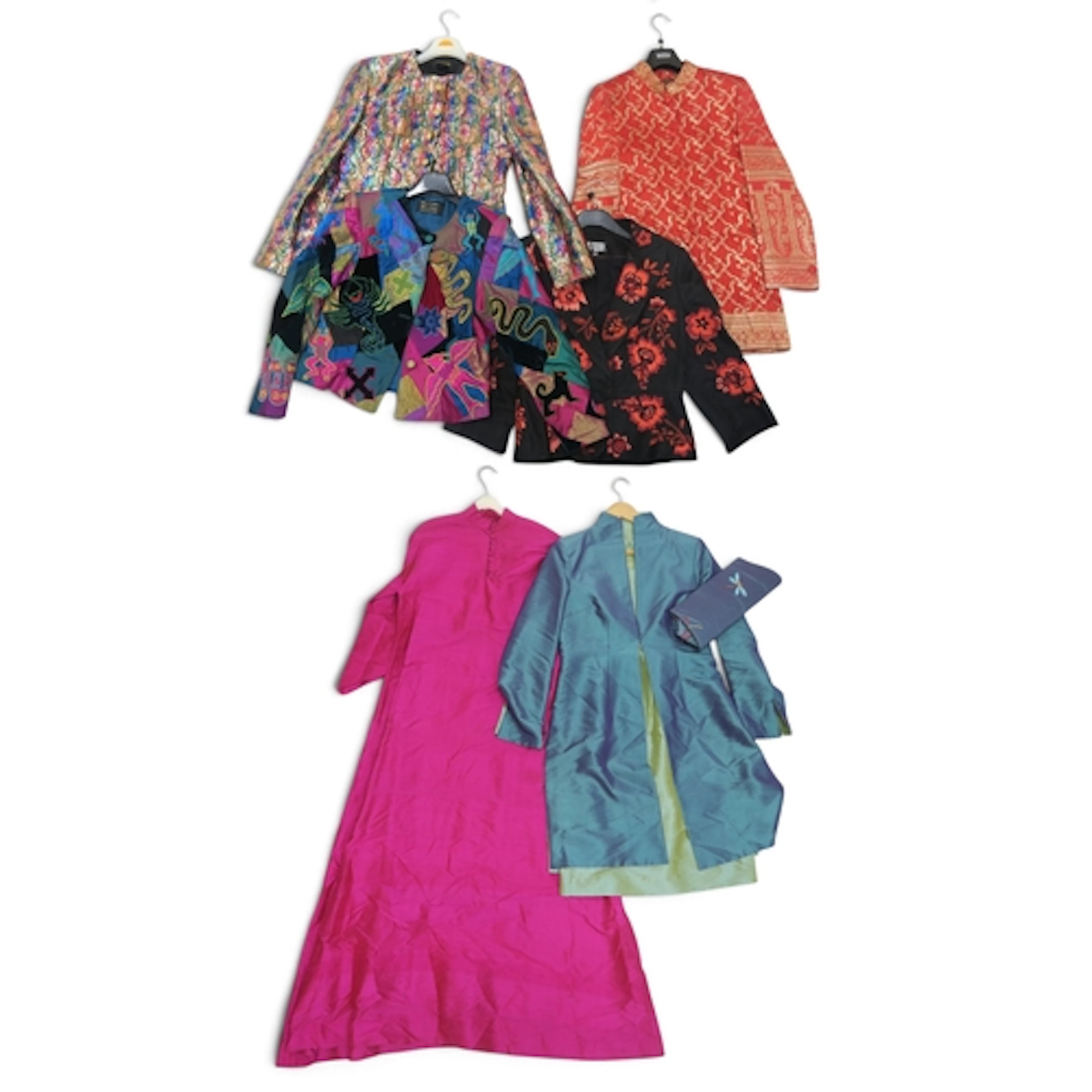 A collection of ladieswear including embroidered jackets, a ...