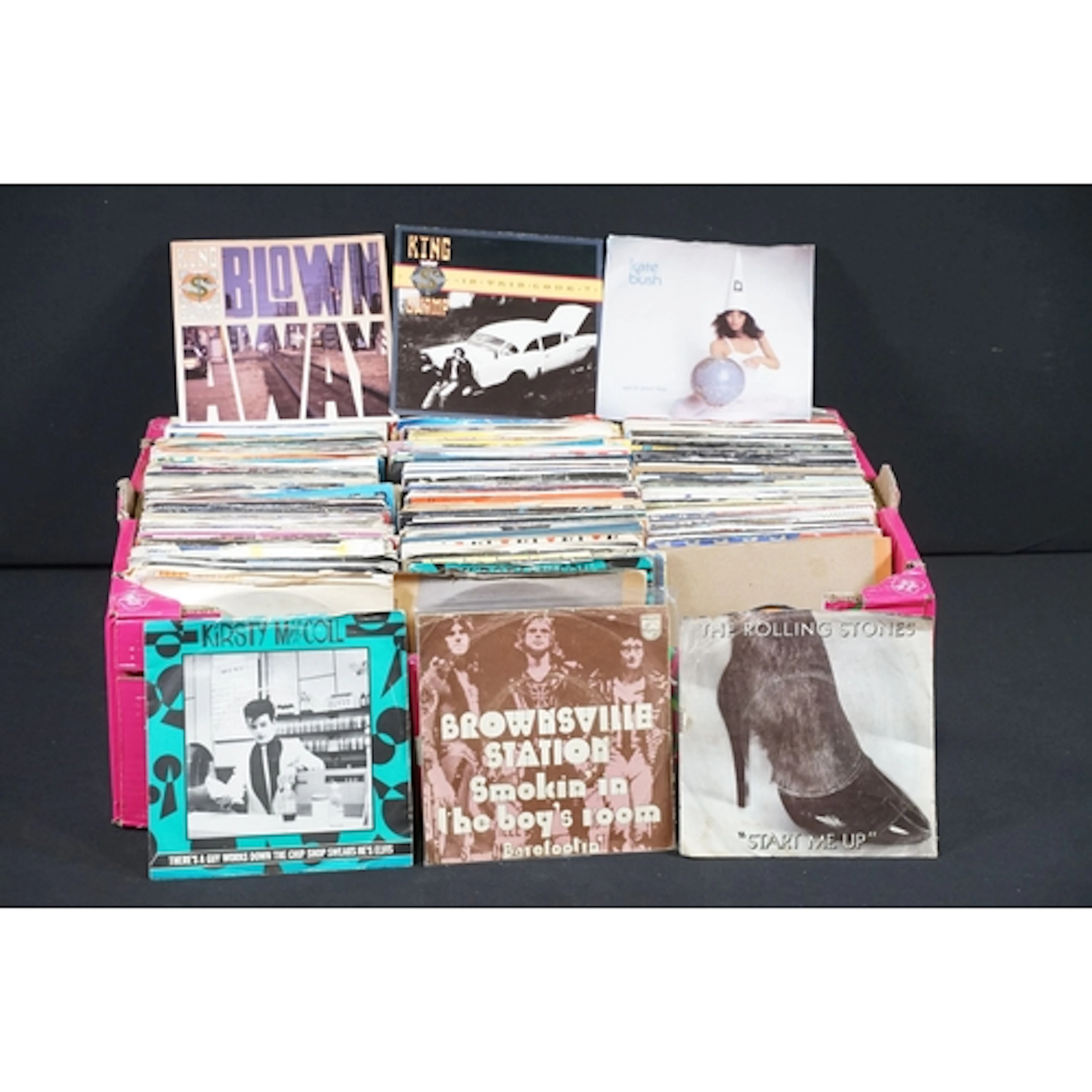 Vinyl - Over 350 1970s / 1980s rock & pop 7" singles to incl...