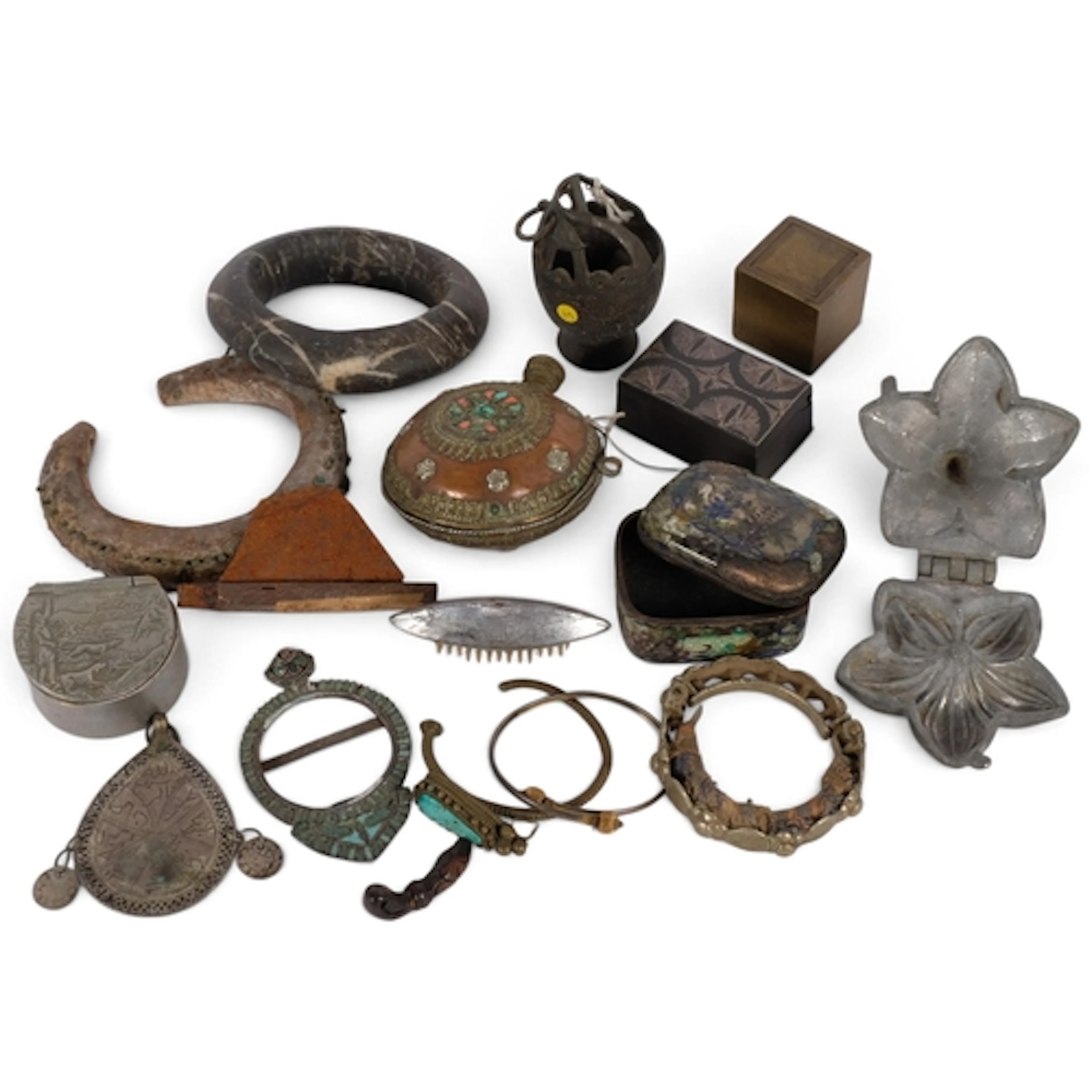 A collection of interesting Tribal and other items, includin...