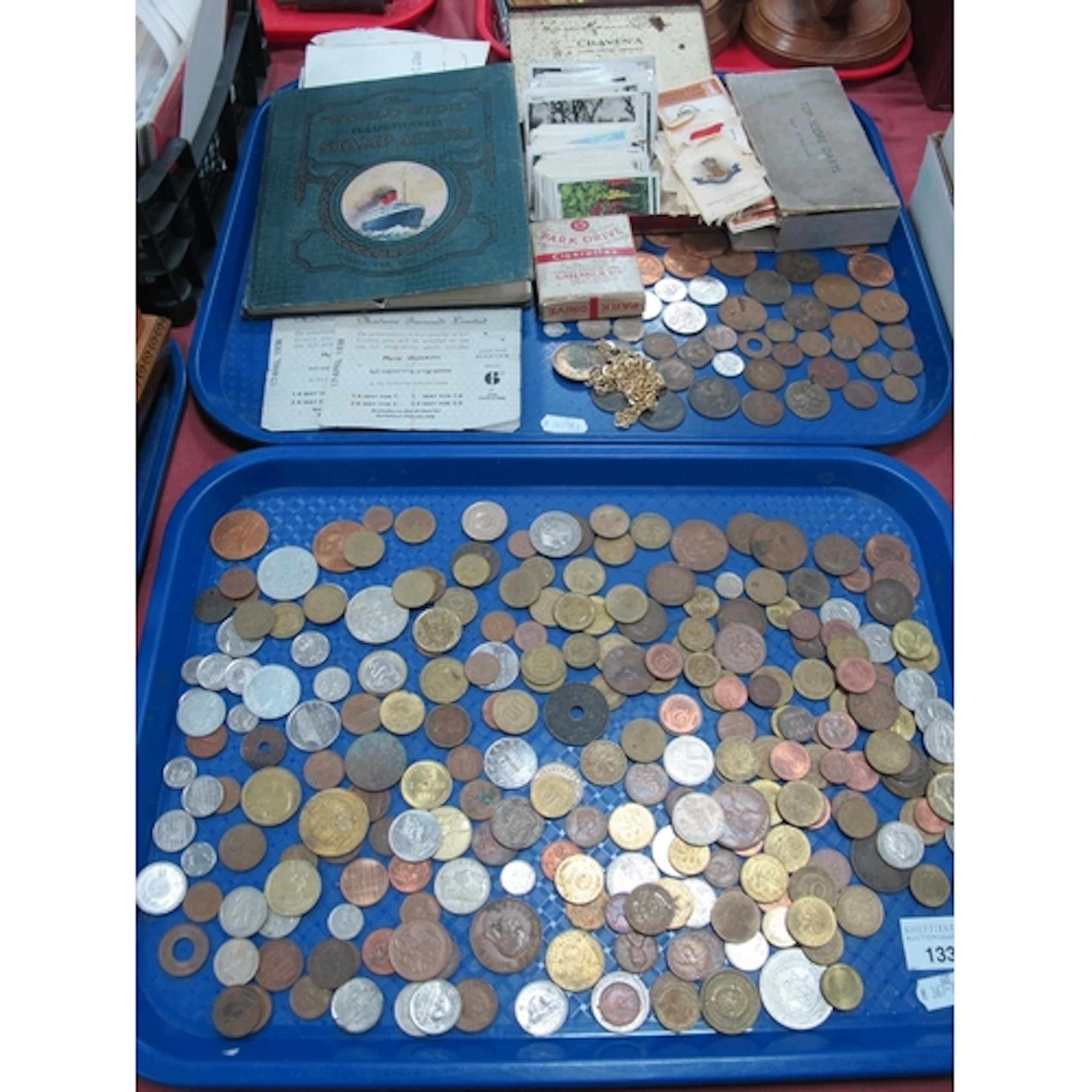 Stamps, including two Penny Blue, World and GB coinage, trad...