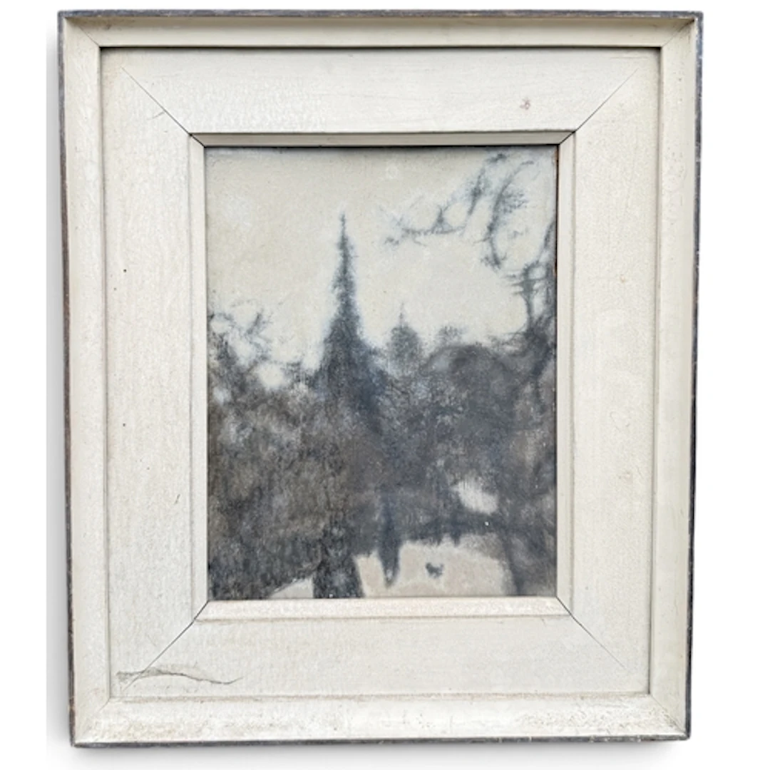 HAROLD CHEESMAN (1915-1982): WHITE SUN Oil on board. 33cm x ...