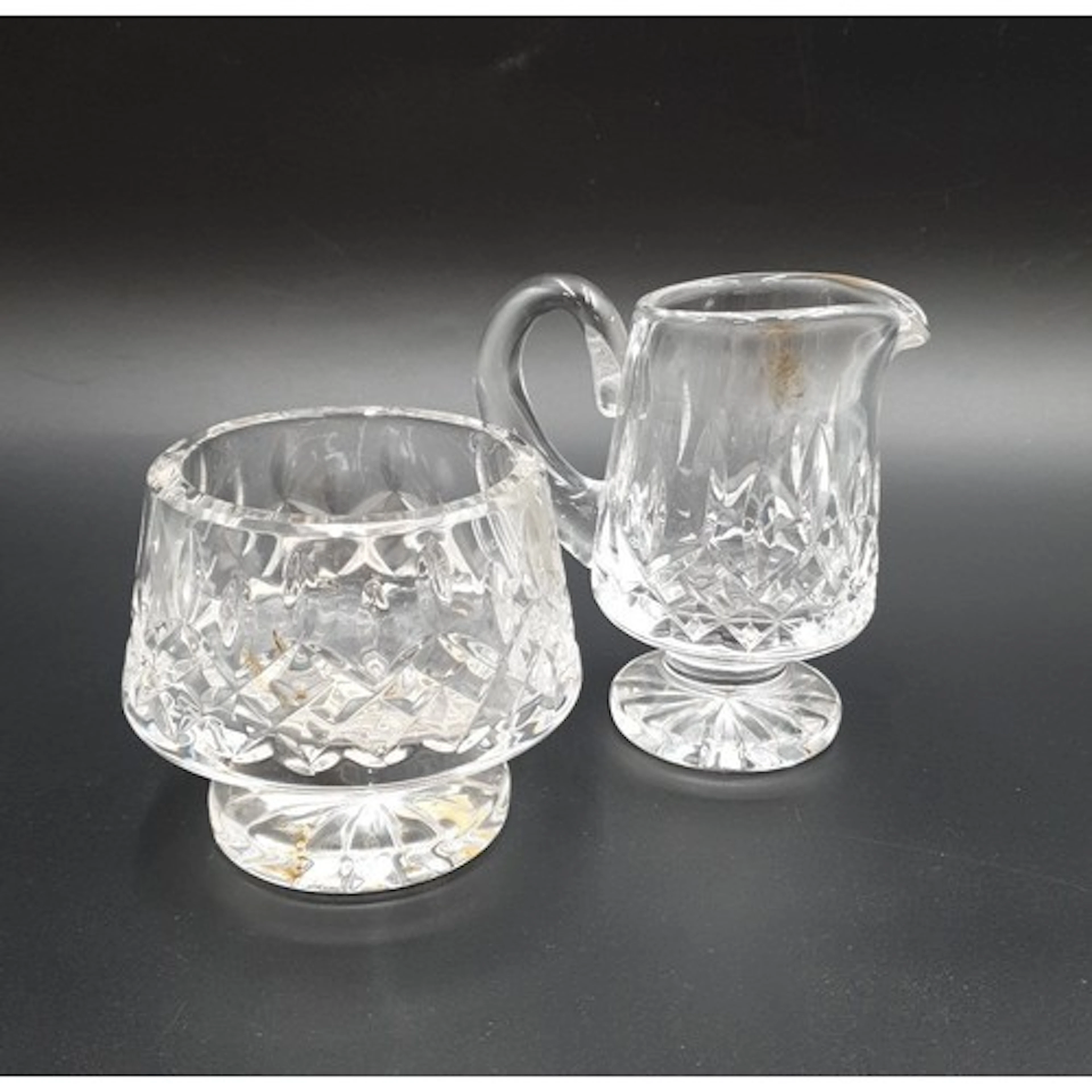 Pair of Waterford Crystal cut-crystal tableware pieces compr...