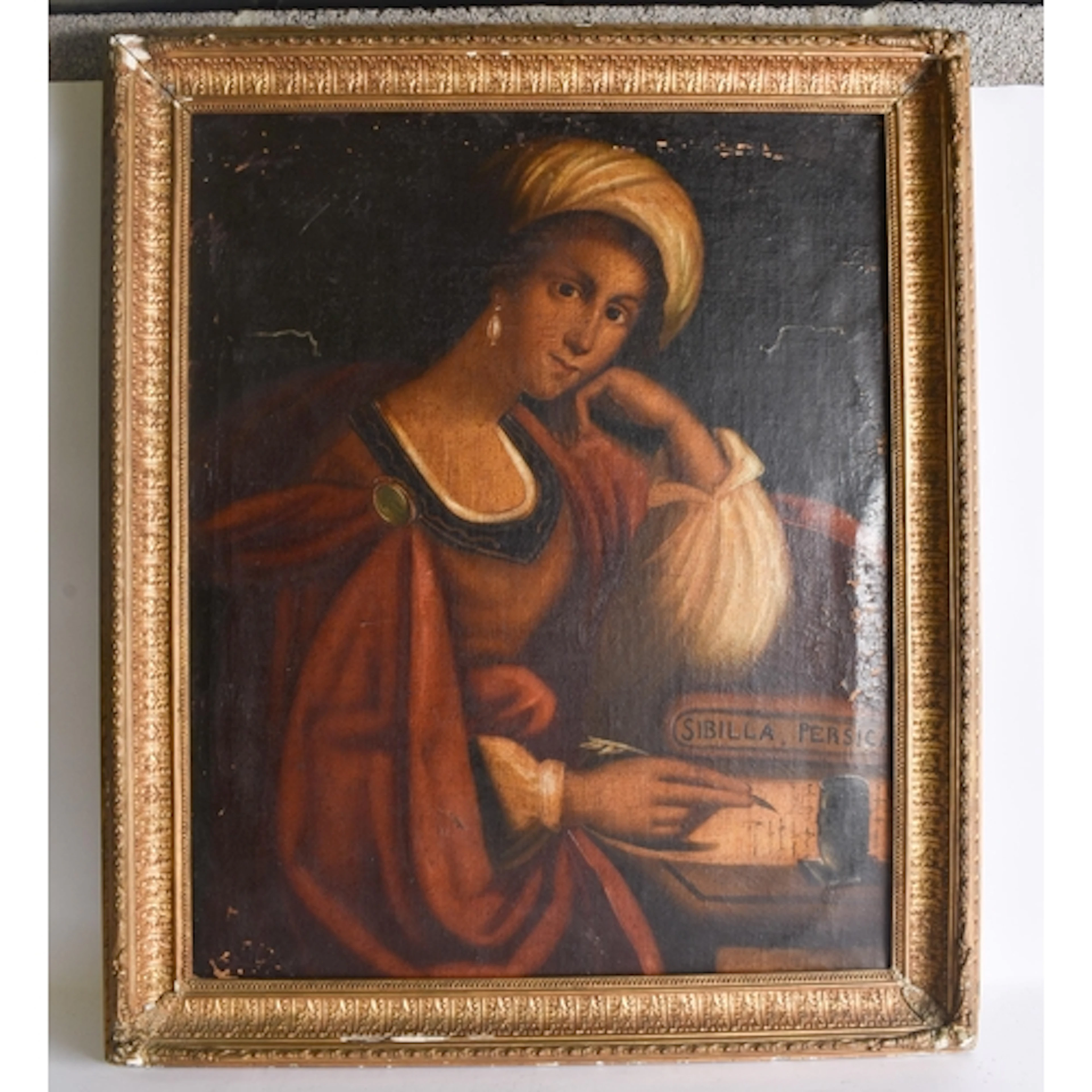 AFTER GUERCINO AN ITALIAN OIL ON CANVAS PORTRAIT OF THE PERS...