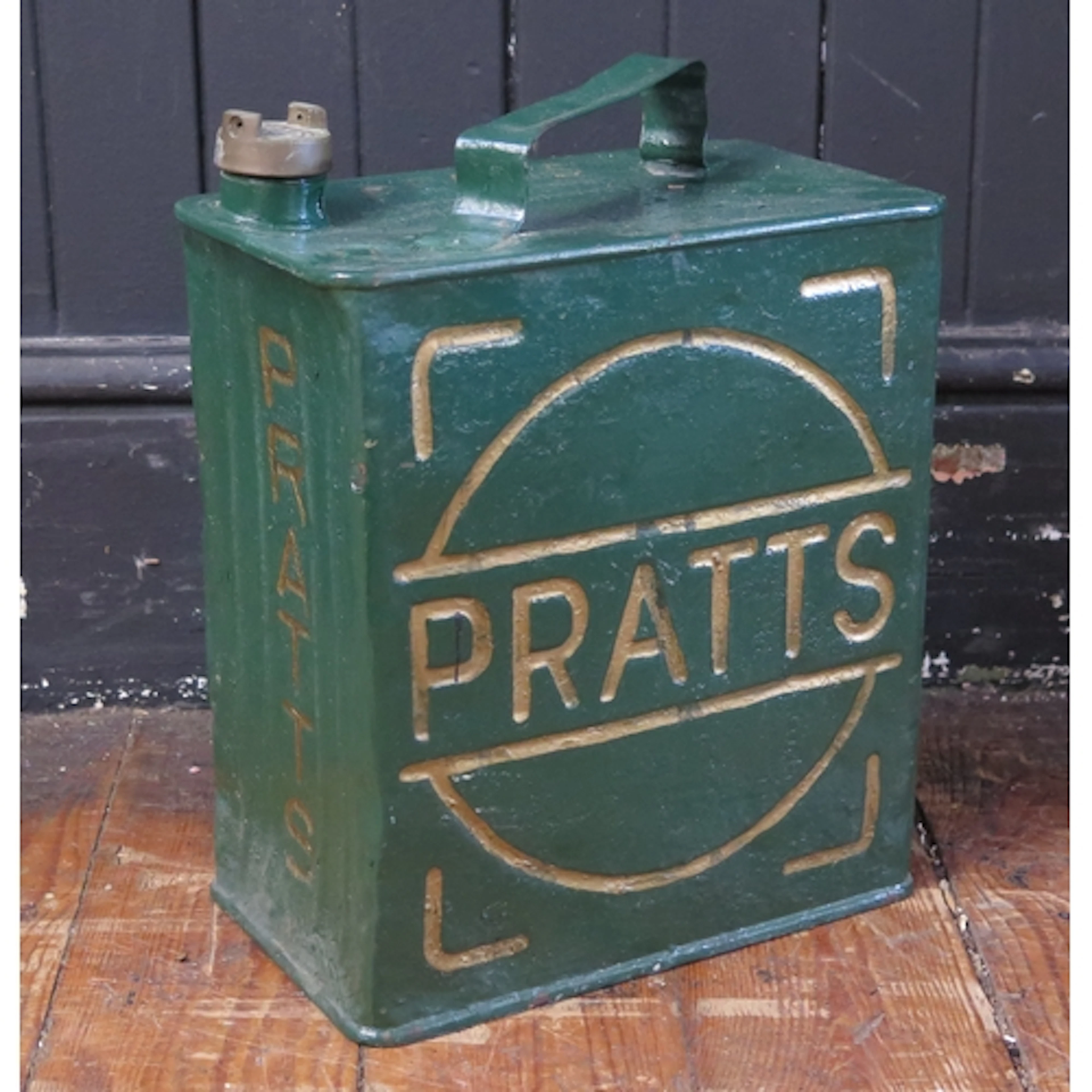 A "Pratts" painted petrol can