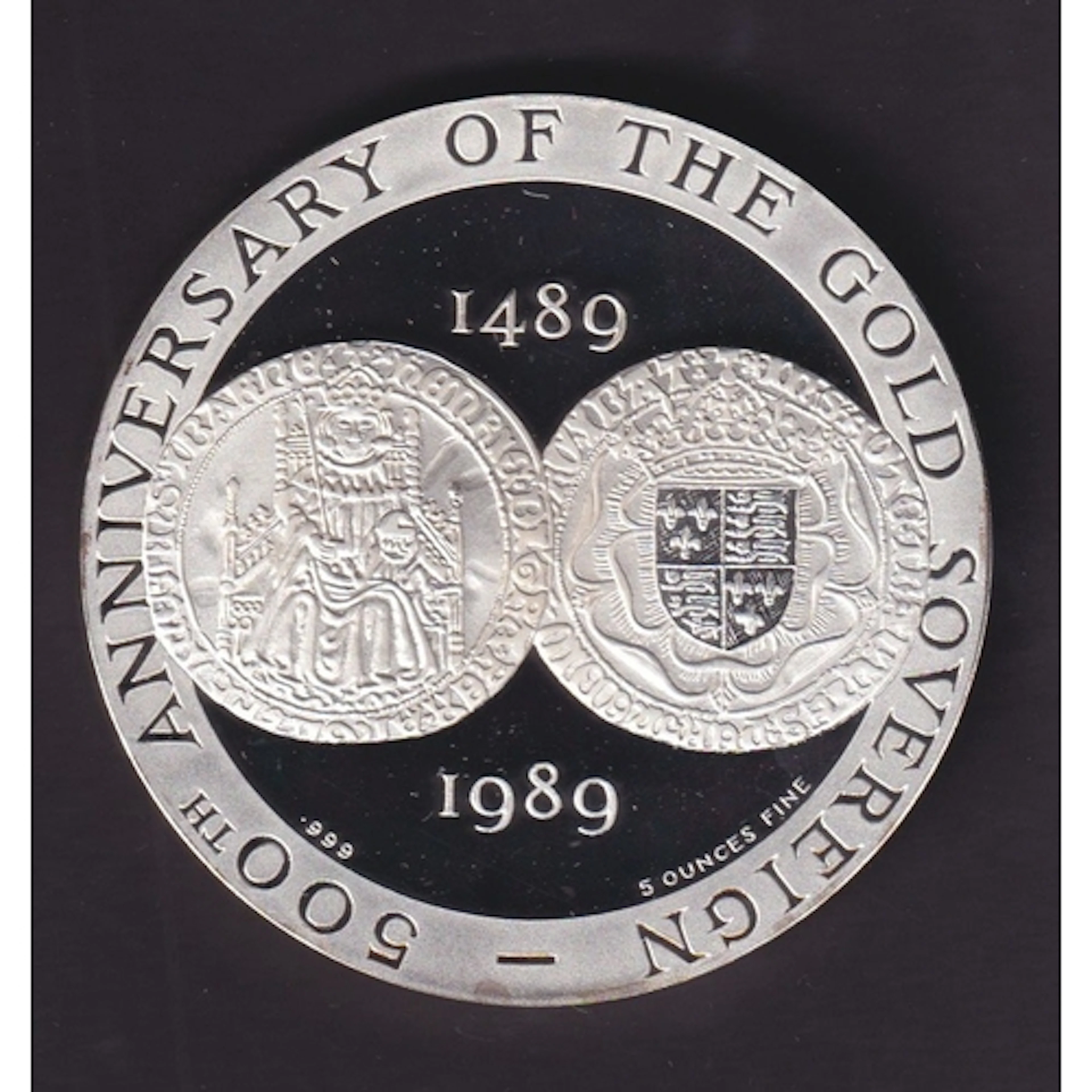 1989 British Numismatic Trade Association Coinex silver proo...