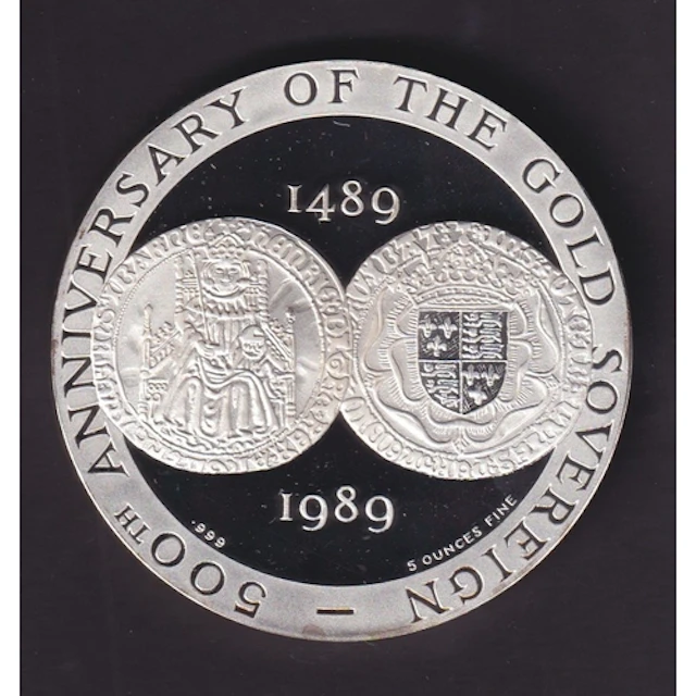 1989 British Numismatic Trade Association Coinex silver proo...