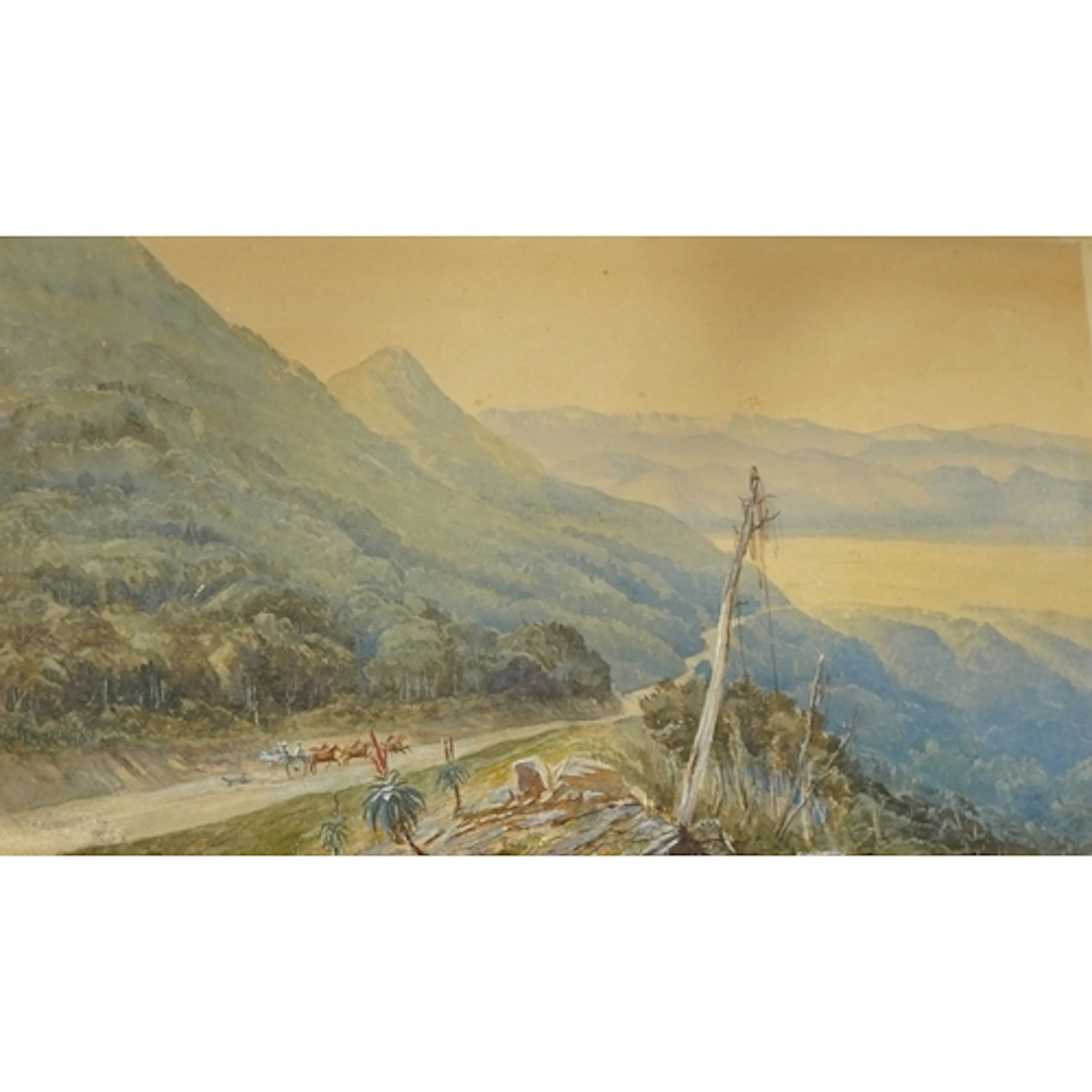 South African School, circa 1877, 'Katberg pass', inscribed,...