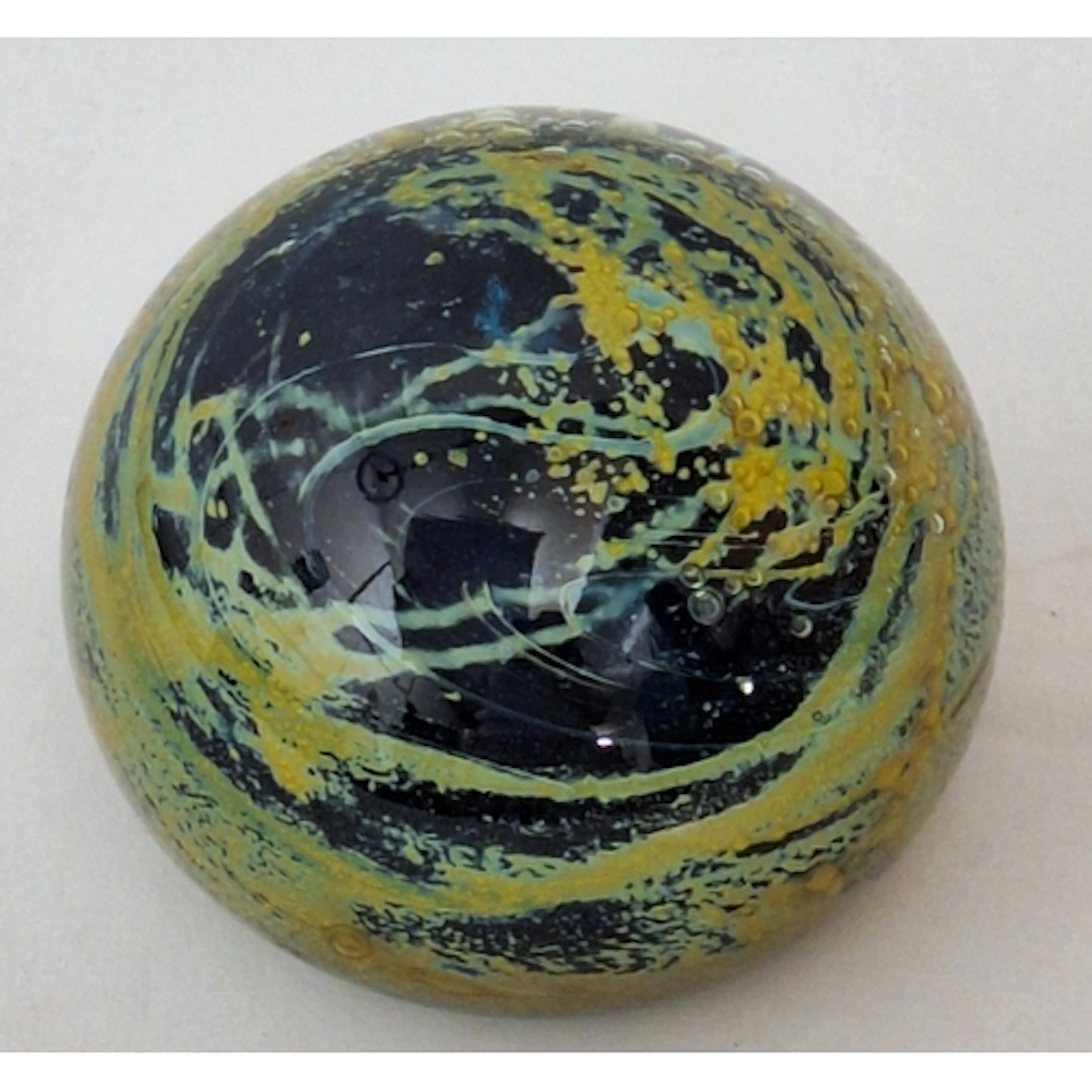 Extra Large Mdina Art Glass Sea & Sand Paperweight approx. 1...