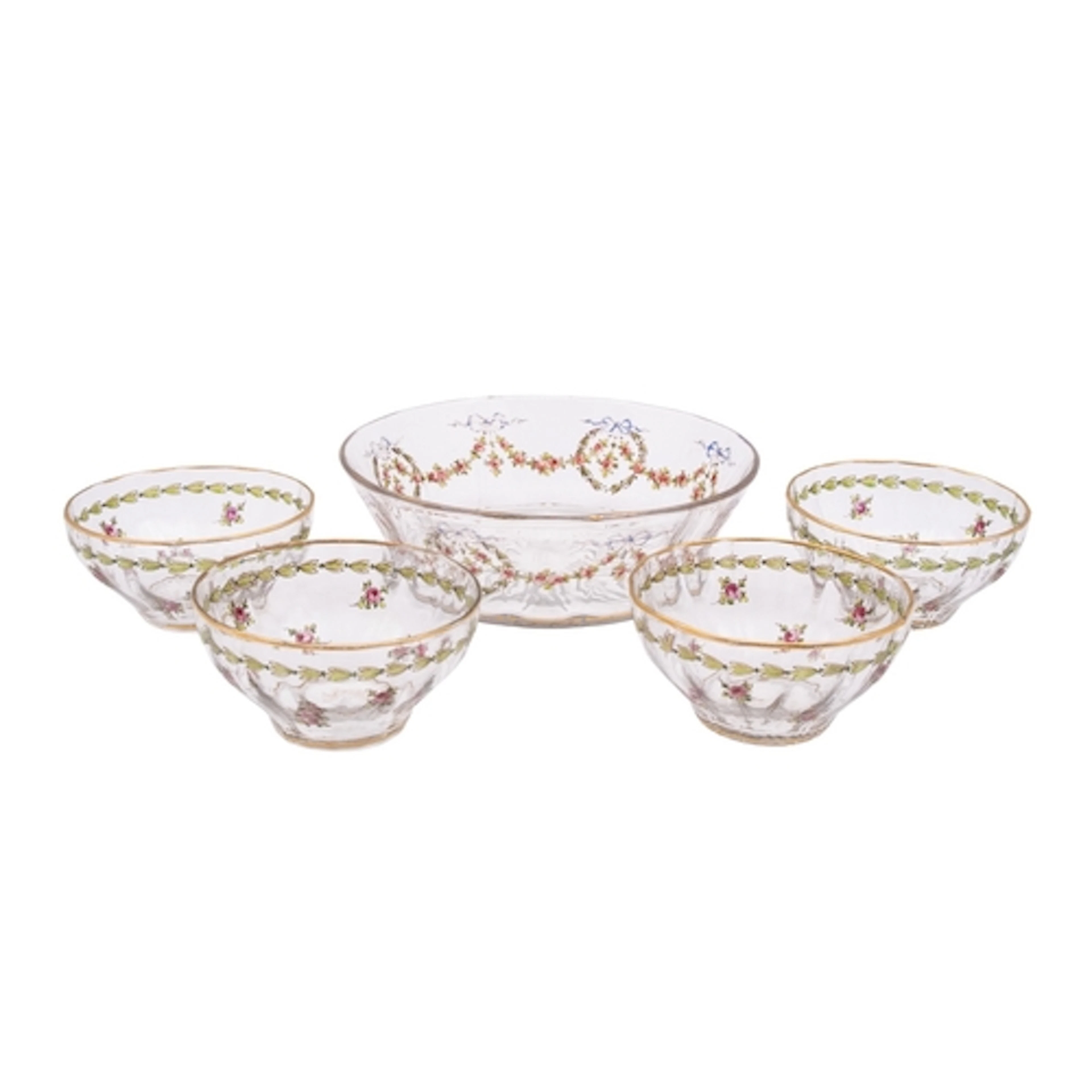 Louis-Antoine Damon [1860-1947] a large circular glass bowl ...