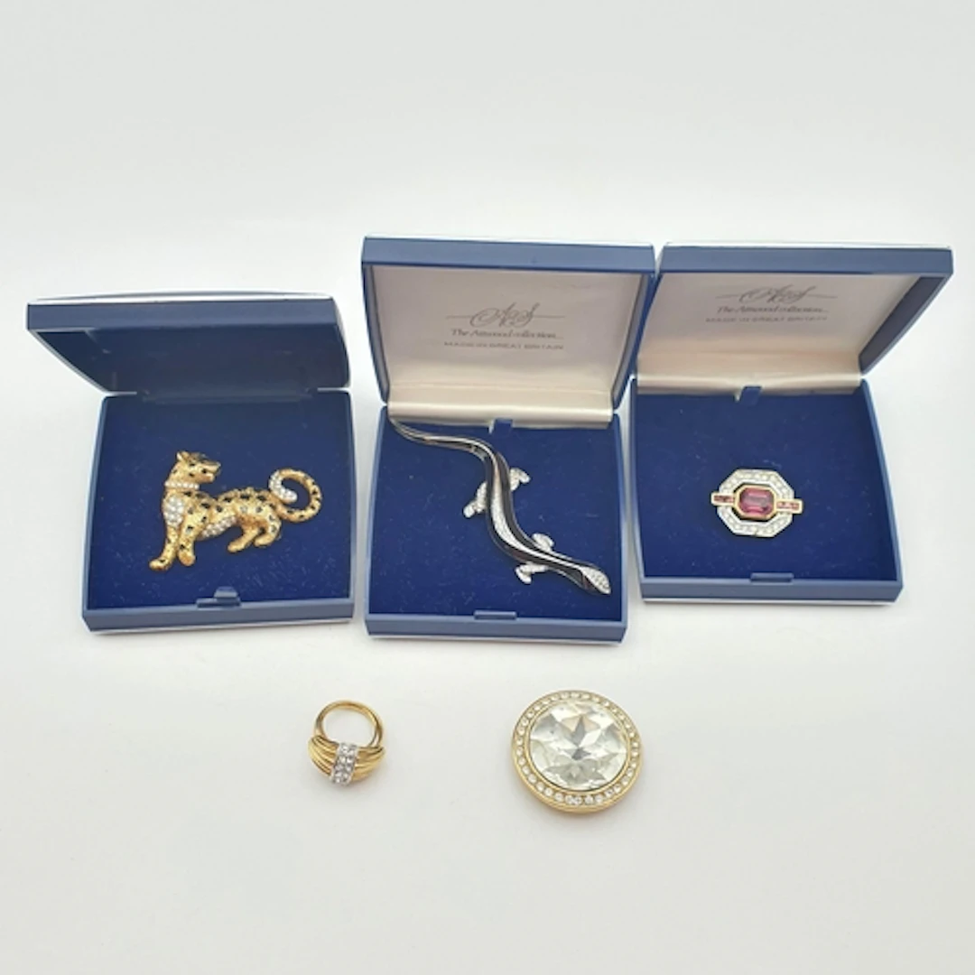 A group of Atwood & Sawyer Costume Jewellery including a liz...