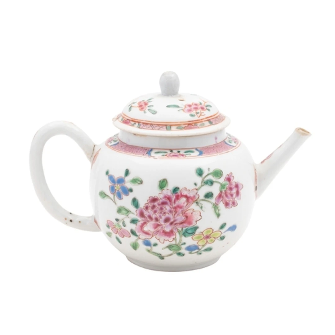 A Chinese famille rose teapot and cover, Qianlong and a Japa...